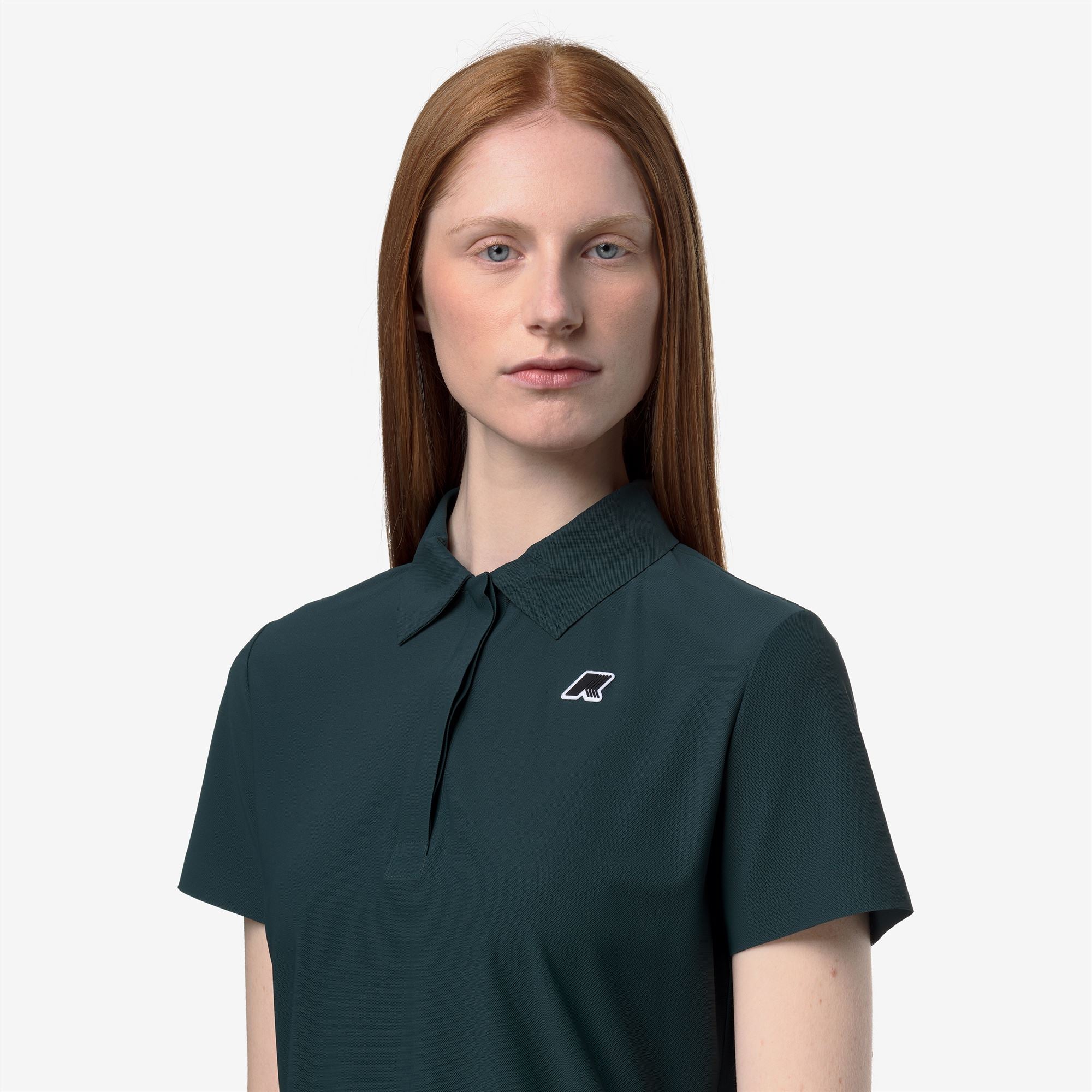 BIRDIE GOLF - Active Jerseys - Polo Shirt - Woman - GREEN DK JUNGLE - Image 3
