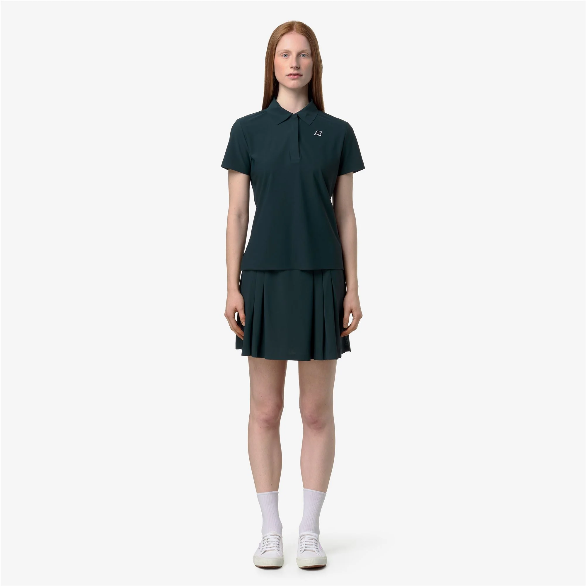 BIRDIE GOLF - Active Jerseys - Polo Shirt - Woman - GREEN DK JUNGLE - Image 4
