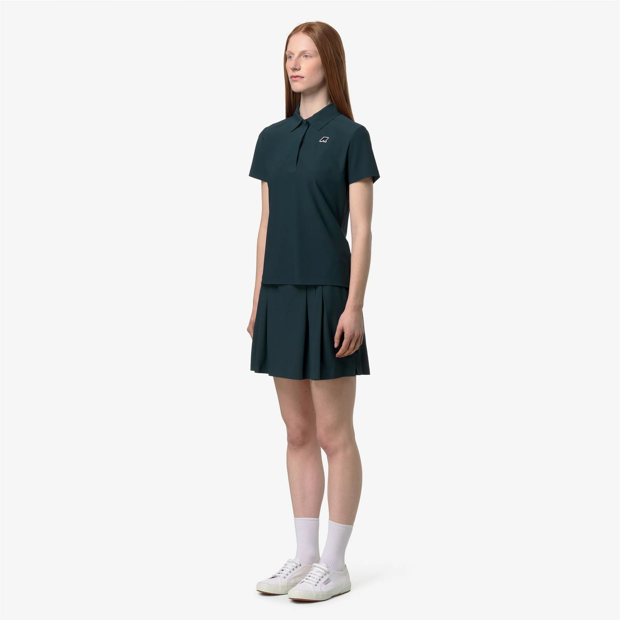 BIRDIE GOLF - Active Jerseys - Polo Shirt - Woman - GREEN DK JUNGLE - Image 5