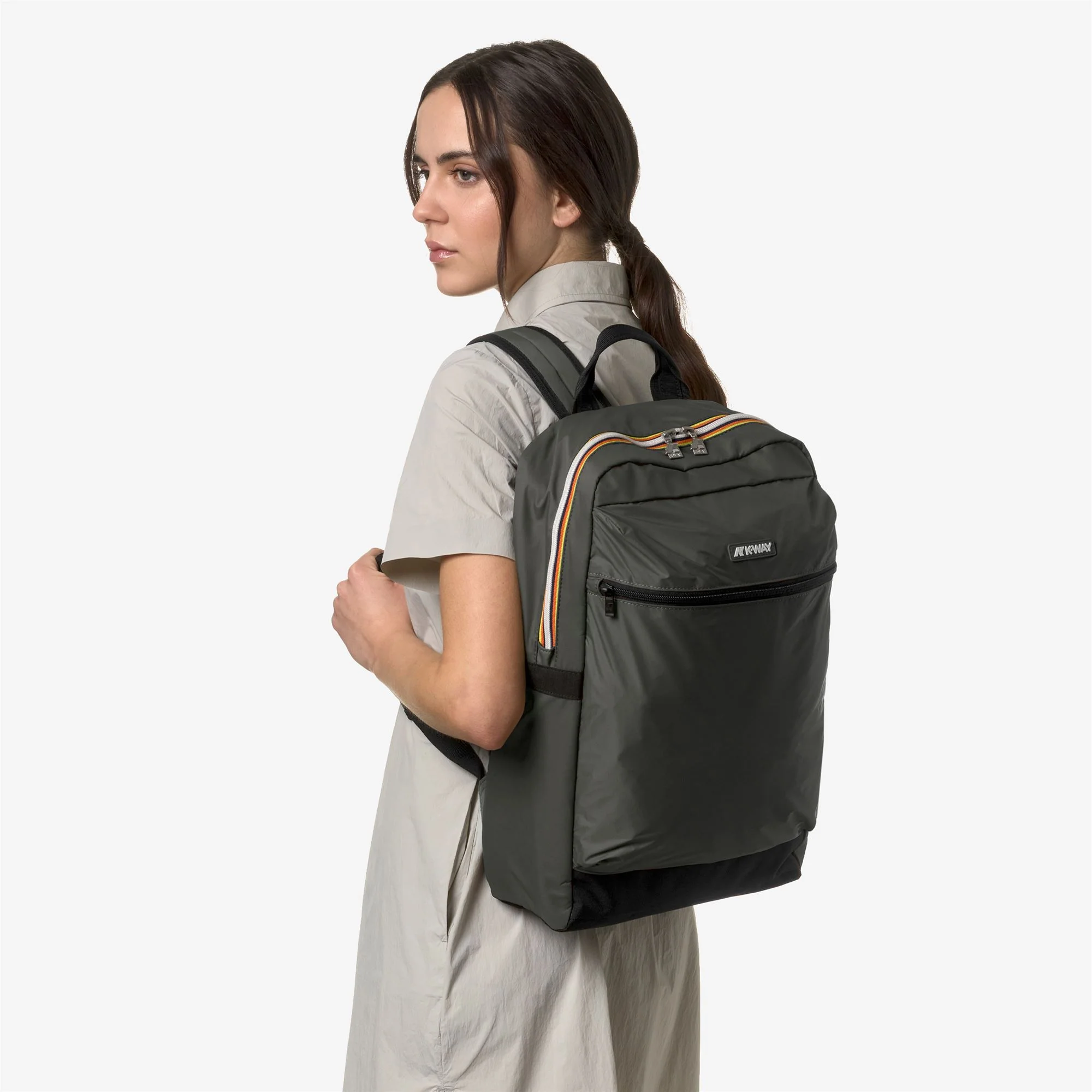 LAON - Bags - Backpack - Unisex - GREEN BLACKISH - Image 4