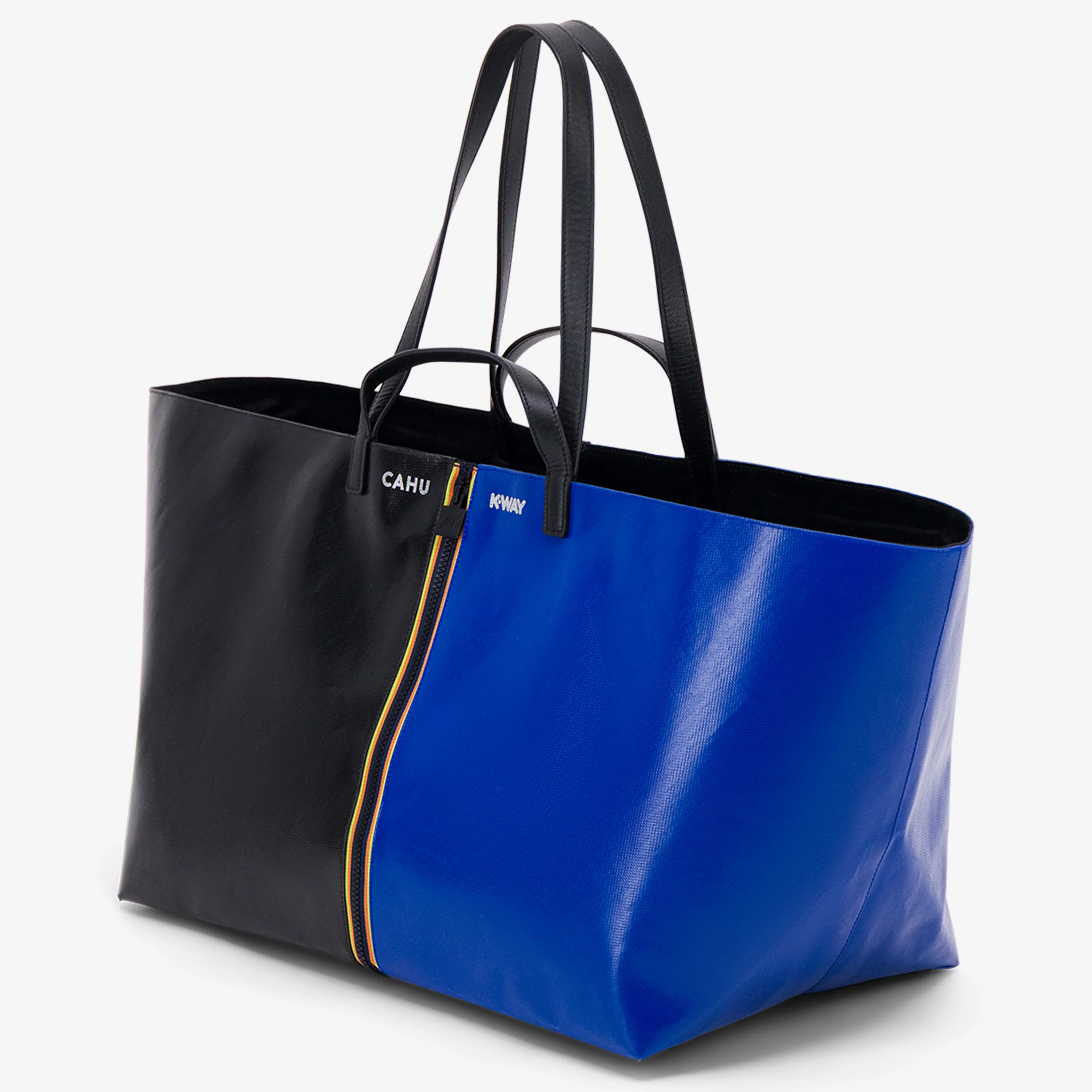 PRATIQUE LARGE - Bags - TOTE BAG - Unisex - BLACK-BLUE PRINCESS - Image 2