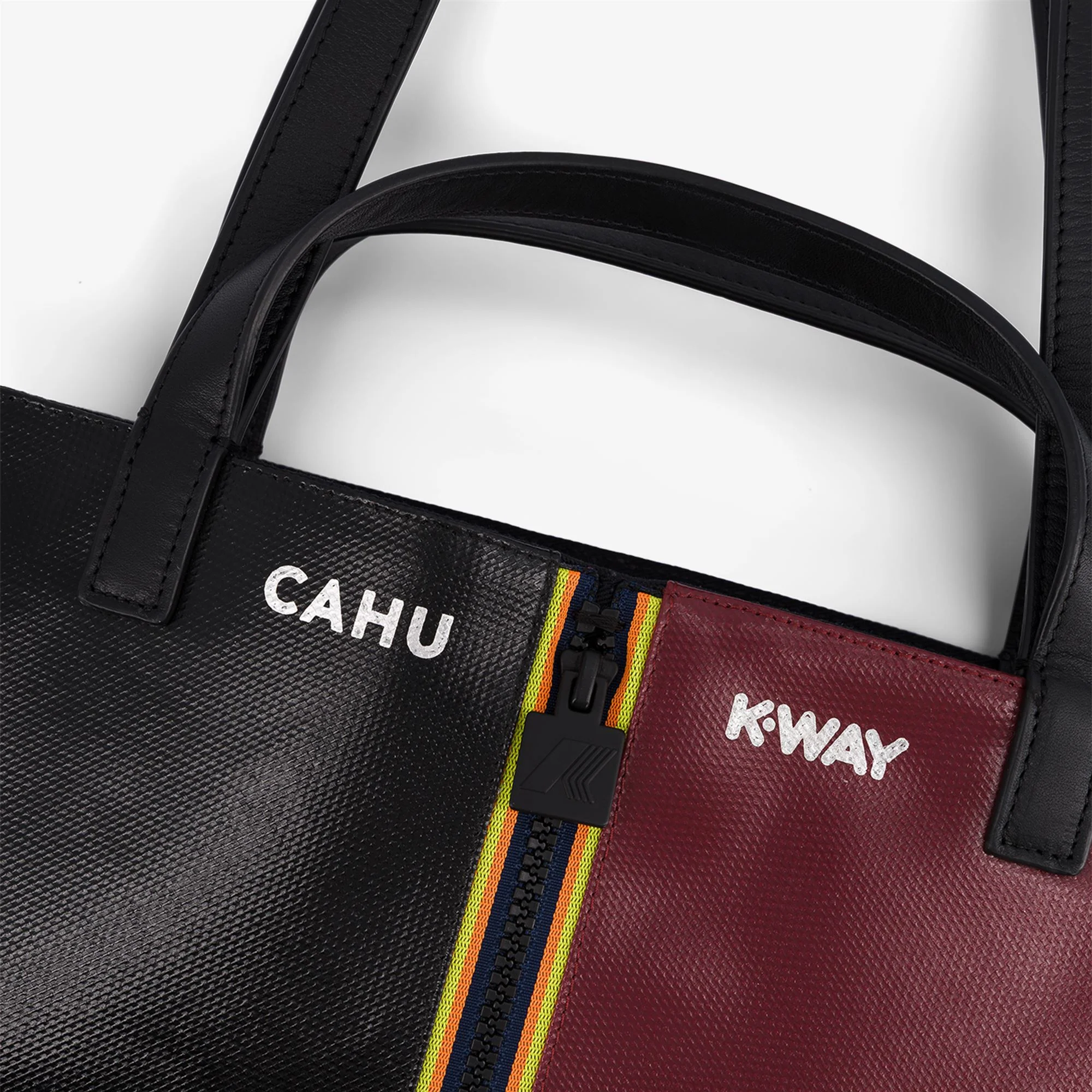 PRATIQUE LARGE - Bags - TOTE BAG - Unisex - BLACK-RED DK AMARANTO - Image 5