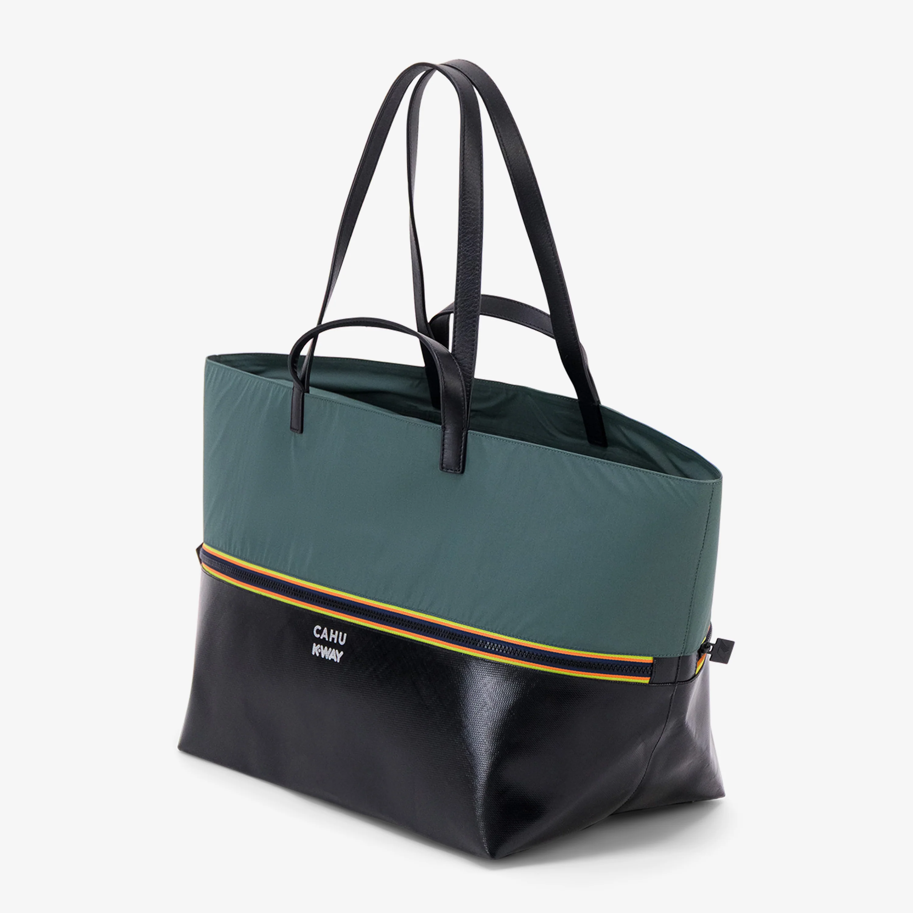 PRATIQUE MEDIUM - Bags - TOTE BAG - Unisex - BLACK-GREEN GREYSH - Image 2