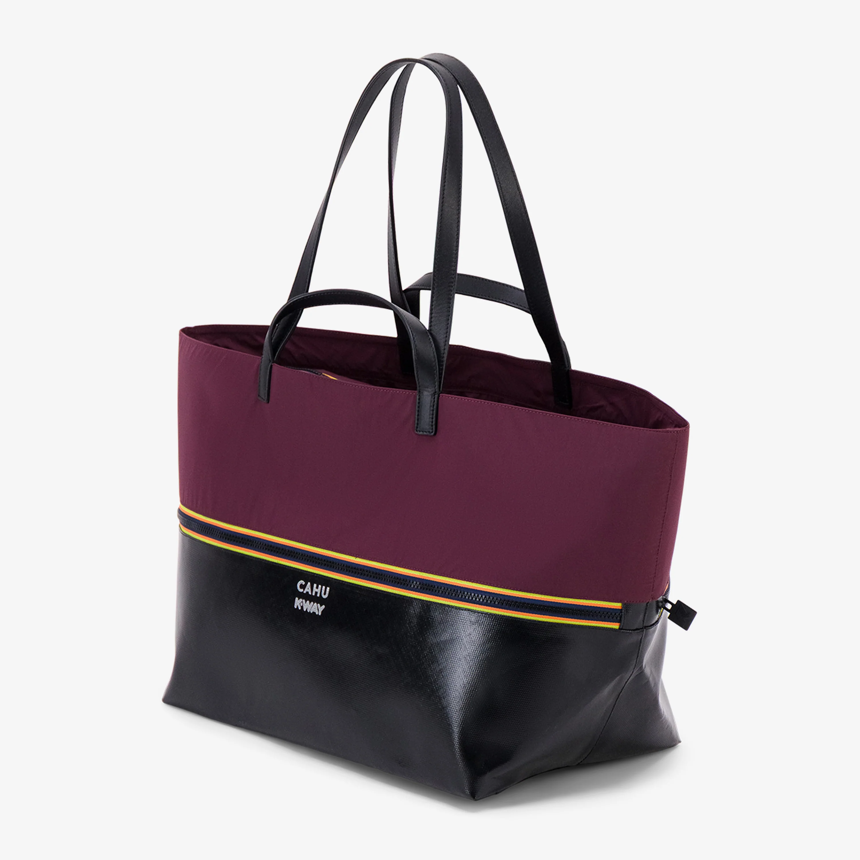 PRATIQUE MEDIUM - Bags - TOTE BAG - Unisex - BLACK-RED DK AMARANTO - Image 2