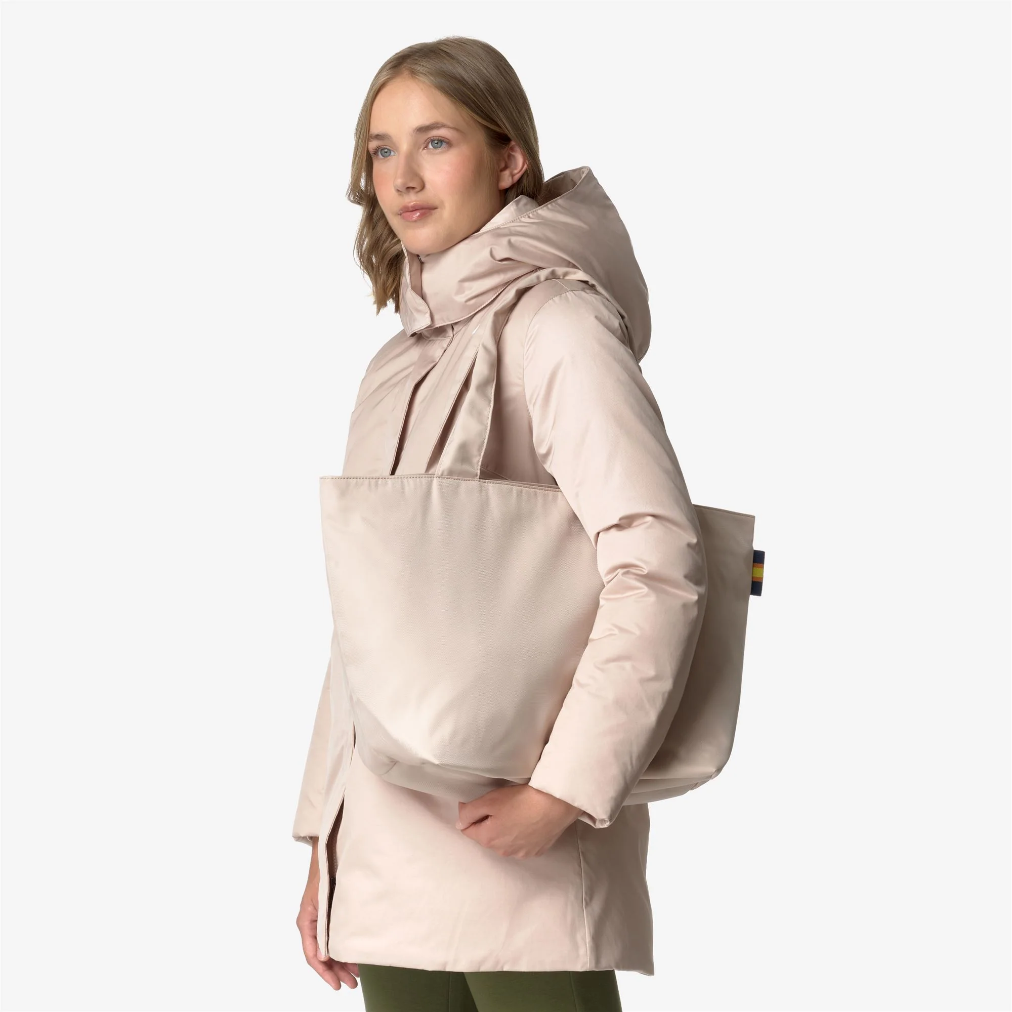 CLERE TWILL - Bags - TOTE BAG - Woman - PINK TINT-NATURAL - Image 4
