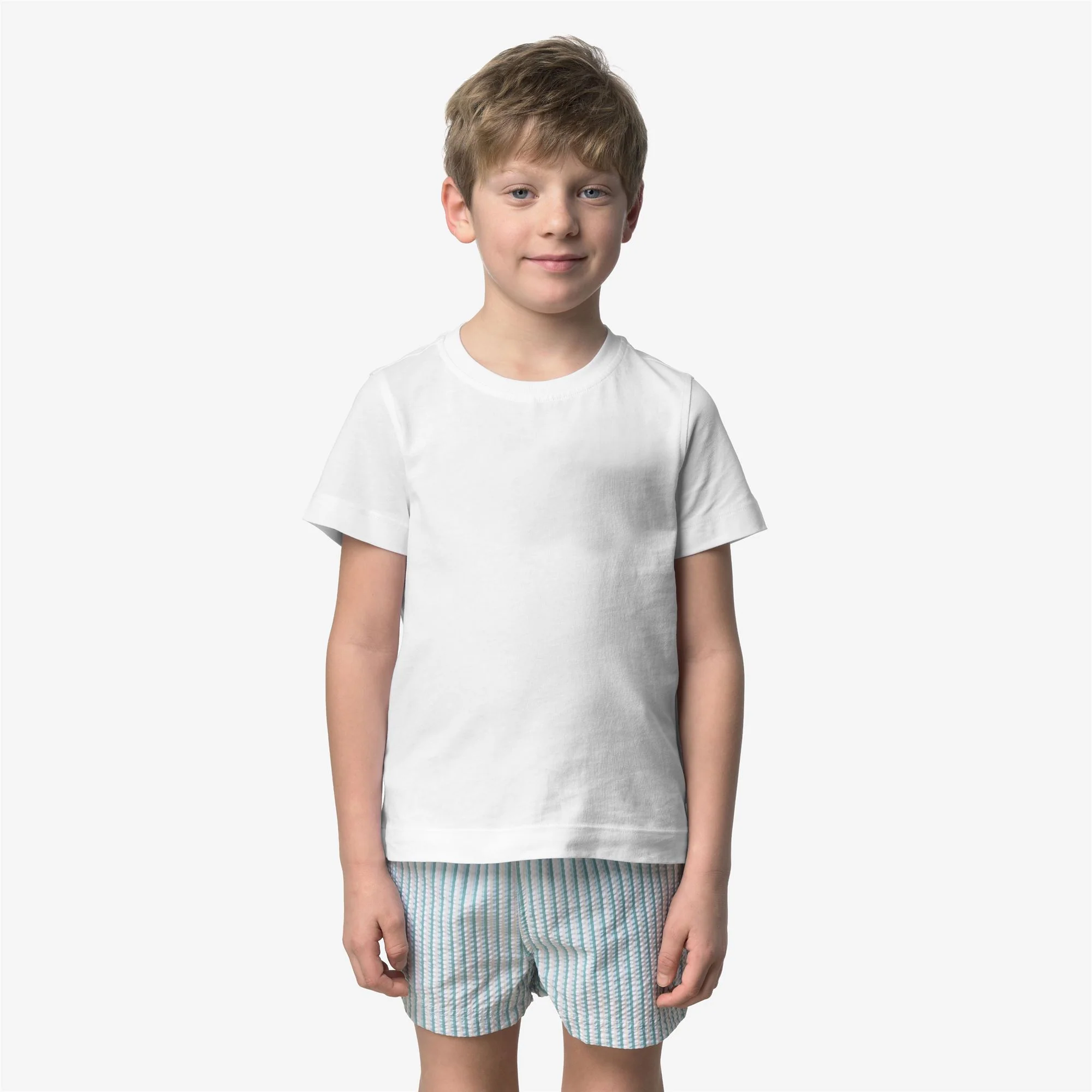 P. HAZEL MULTISTRIPES BEACH - Bathing Suits - Swimming Trunks - Boy - WHITE-BEIGE-LTBLUE-GREEN - Image 3