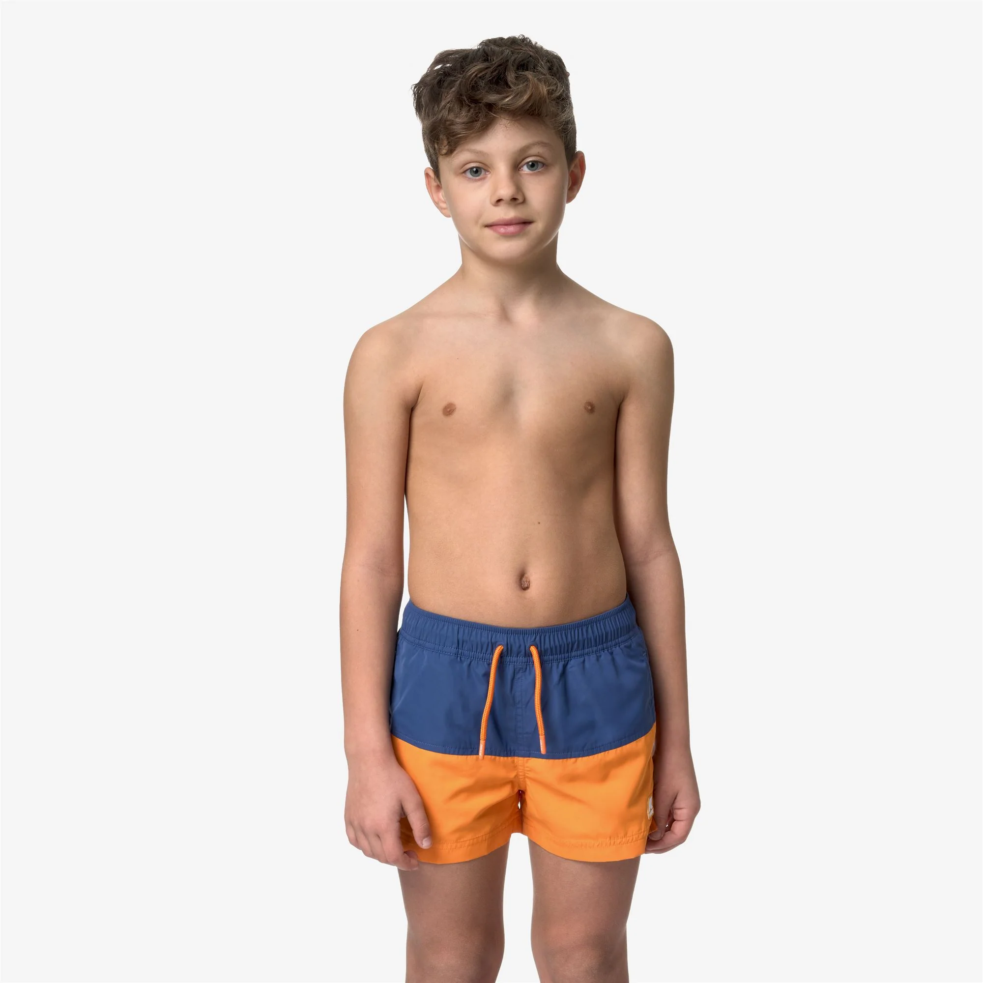 P. LESLIE - Bathing Suits - Swimming Trunks - Boy - BLUE FIORD-ORANGE MD - Image 3
