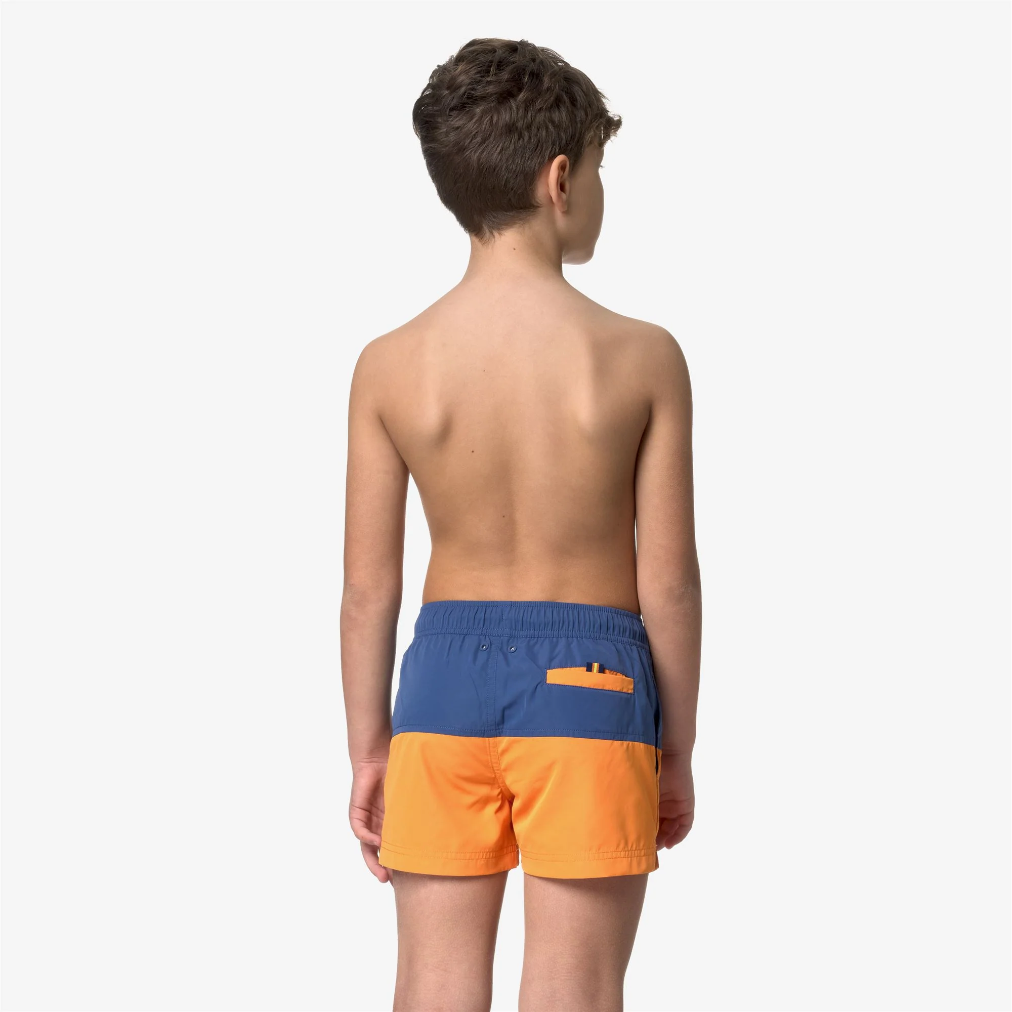 P. LESLIE - Bathing Suits - Swimming Trunks - Boy - BLUE FIORD-ORANGE MD - Image 5