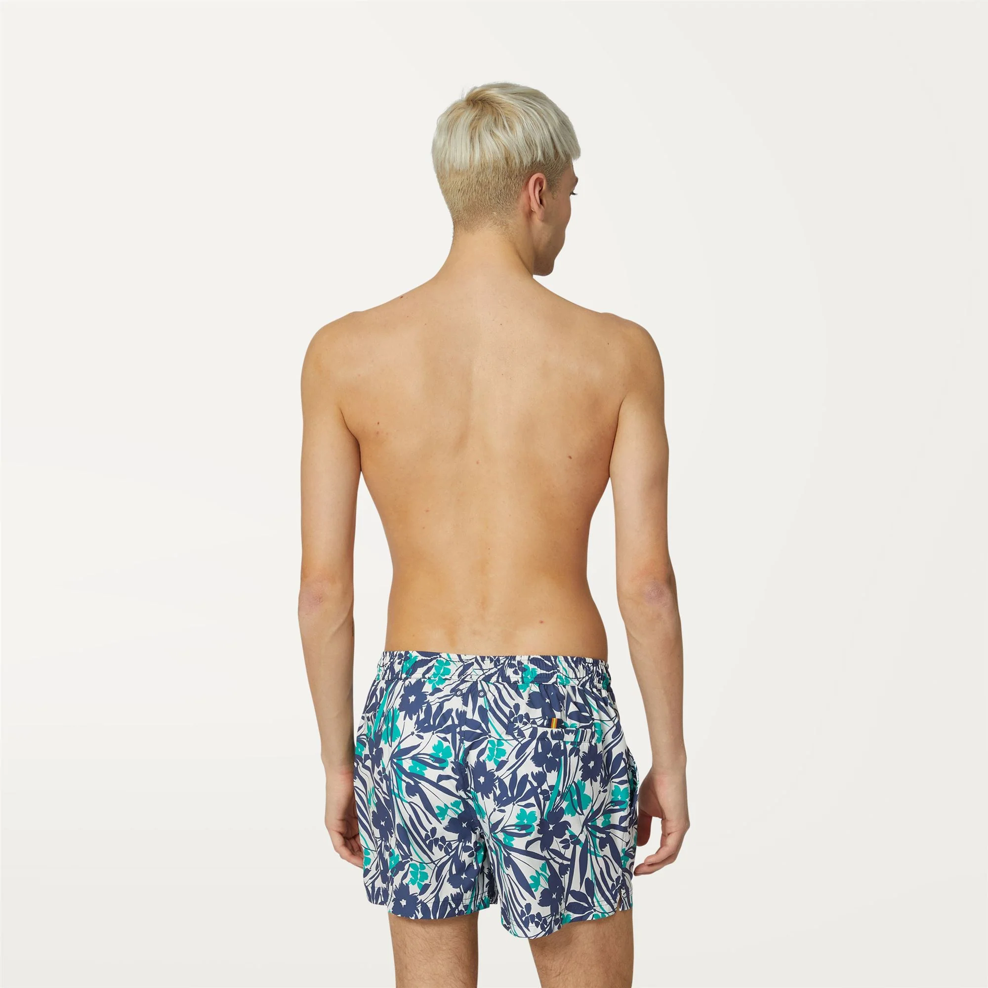 AIRY GRAPHIC - Bathing Suits - Swimming Trunks - Man - FLOWERS WHITE INDIGO - Image 5