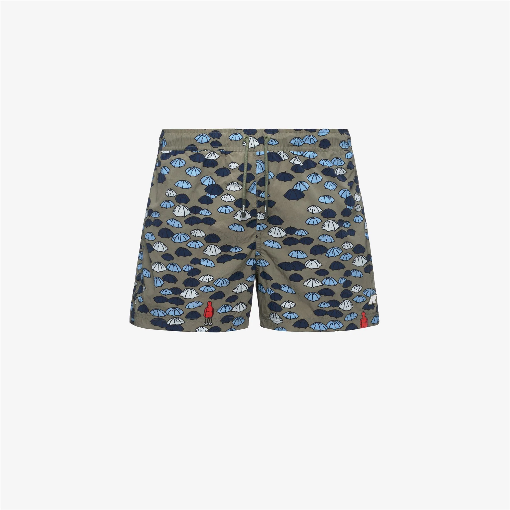 HAZEL AOP - Bathing Suits - Swimming Trunks - Man - GREEN LICHEN