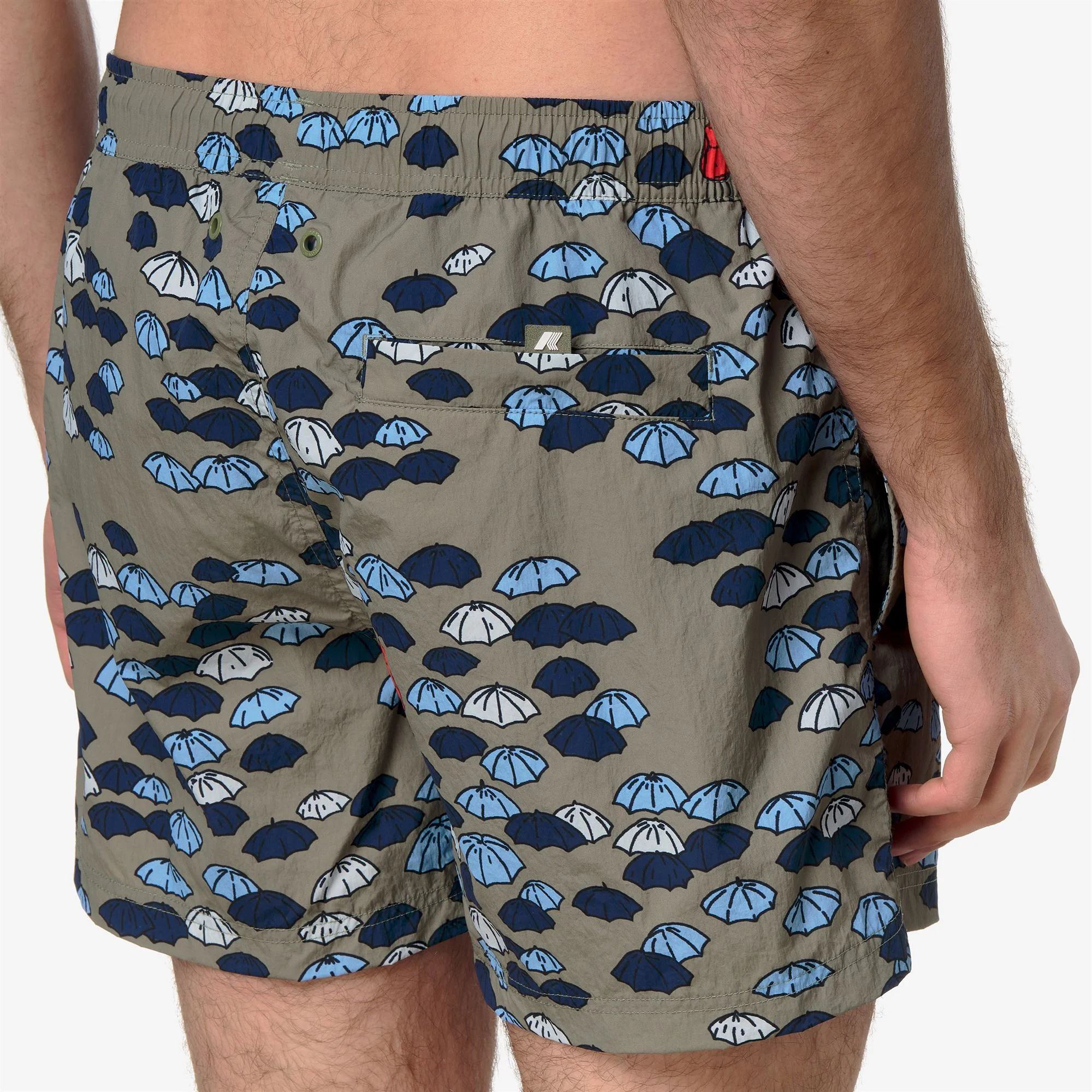 HAZEL AOP - Bathing Suits - Swimming Trunks - Man - GREEN LICHEN - Image 2
