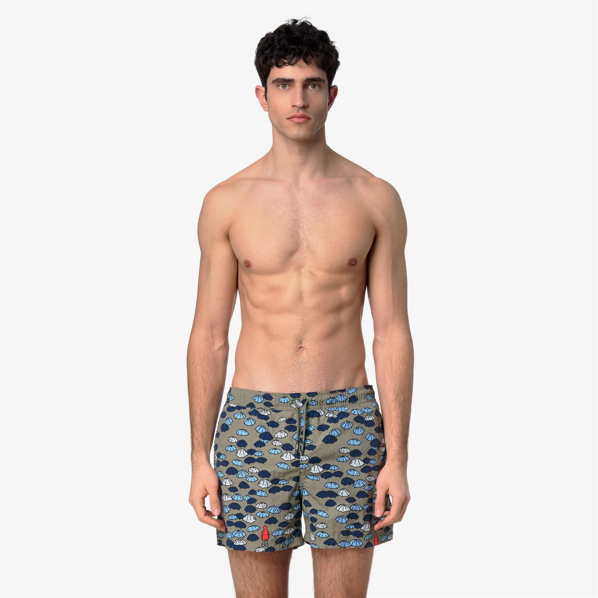 HAZEL AOP - Bathing Suits - Swimming Trunks - Man - GREEN LICHEN - Image 3