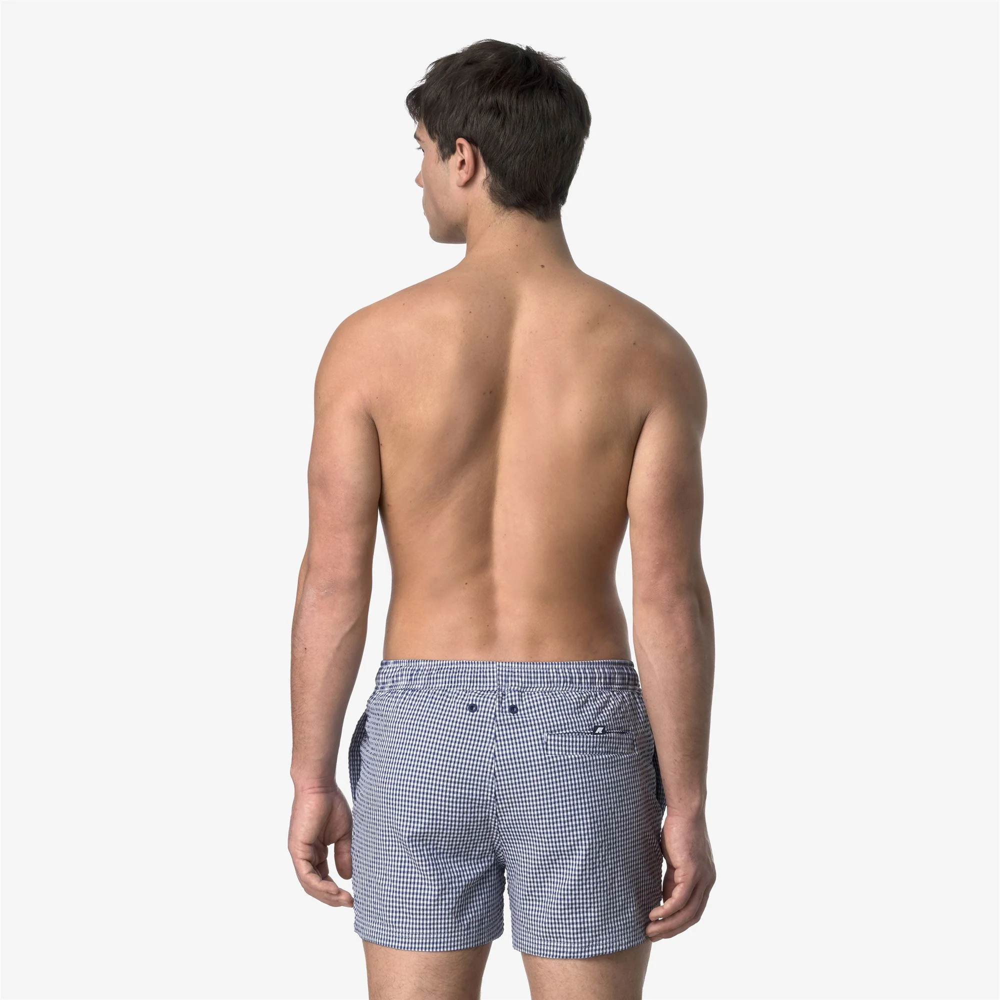 HAZEL CHECK BEACH - Bathing Suits - Swimming Trunks - Man - WHITE-BLUE DEEP COBALT - Image 5