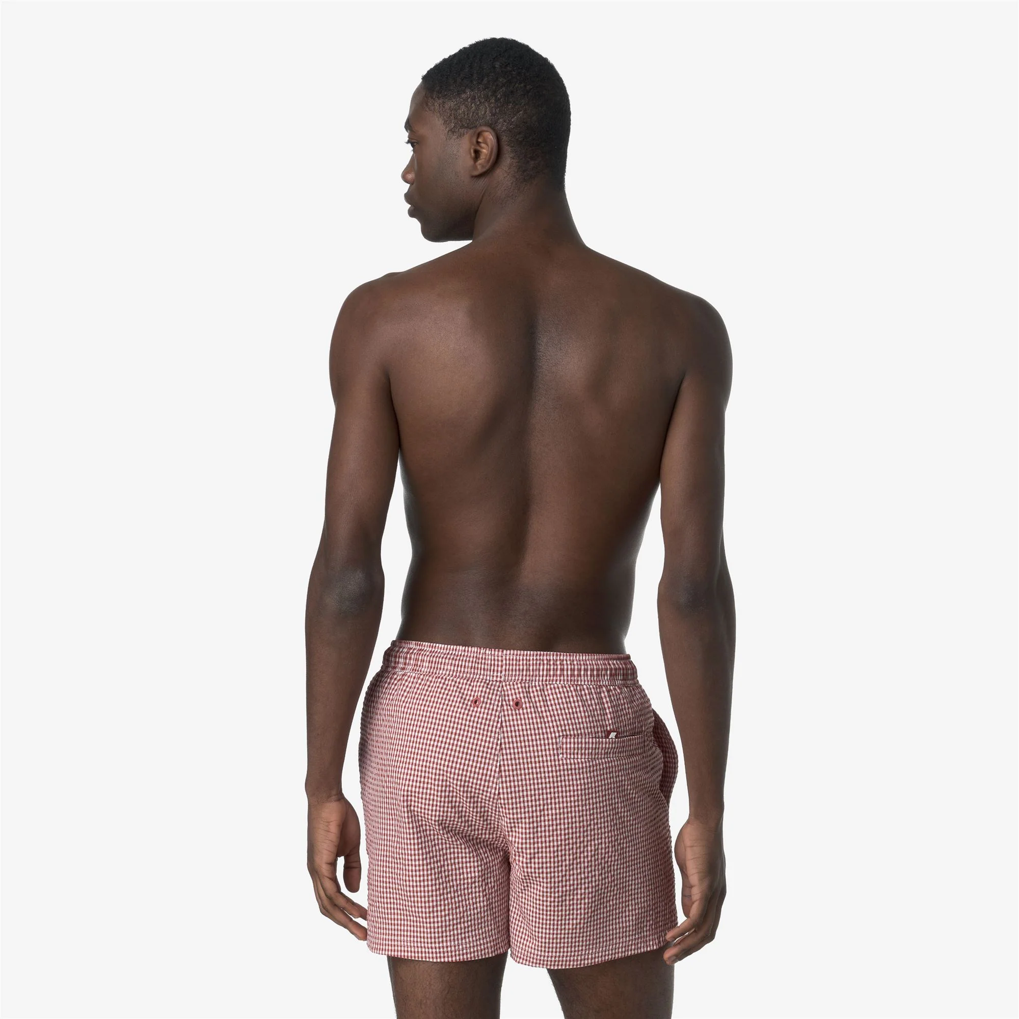 HAZEL CHECK BEACH - Bathing Suits - Swimming Trunks - Man - WHITE-RED BROWNISH - Image 5