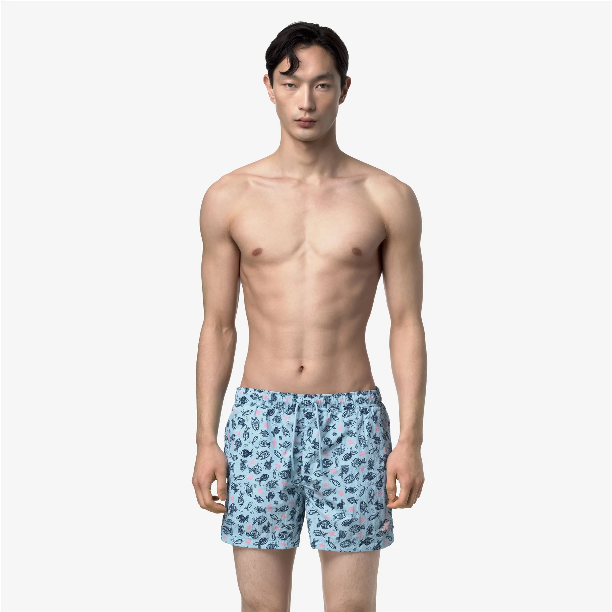 HAZEL GRAPHIC BEACH - Bathing Suits - Swimming Trunks - Man - GRAPHIC FISHES - Image 3