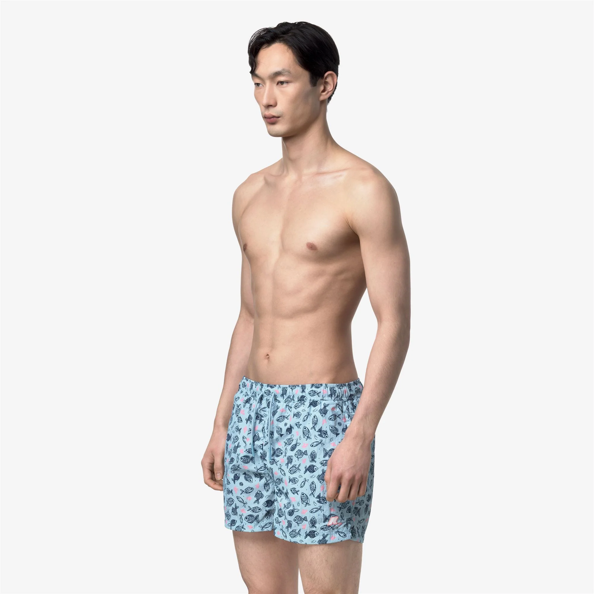 HAZEL GRAPHIC BEACH - Bathing Suits - Swimming Trunks - Man - GRAPHIC FISHES - Image 4