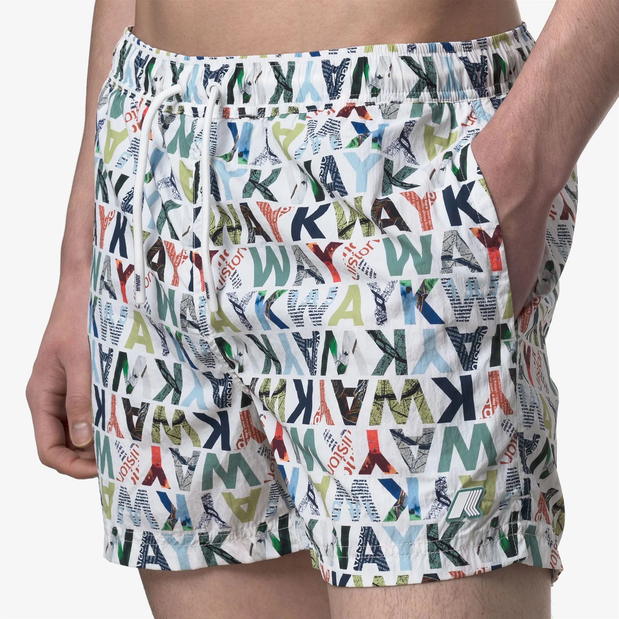 HAZEL GRAPHIC BEACH - Bathing Suits - Swimming Trunks - Man - GRAPHIC LETTERING - Image 2