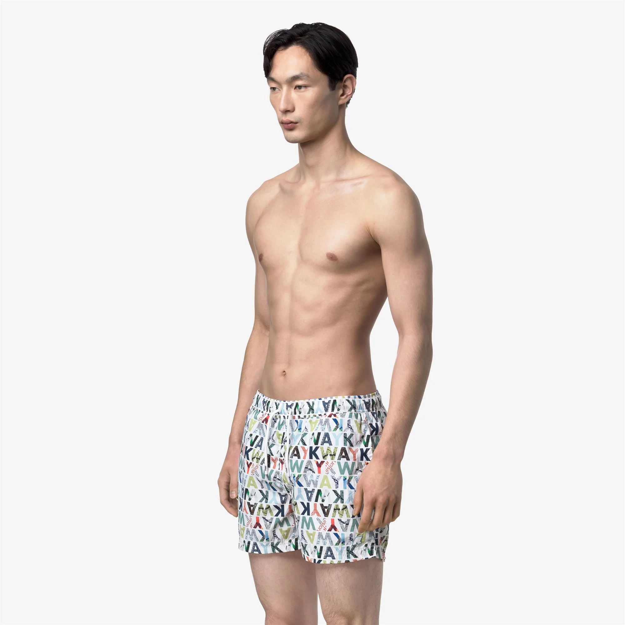 HAZEL GRAPHIC BEACH - Bathing Suits - Swimming Trunks - Man - GRAPHIC LETTERING - Image 4