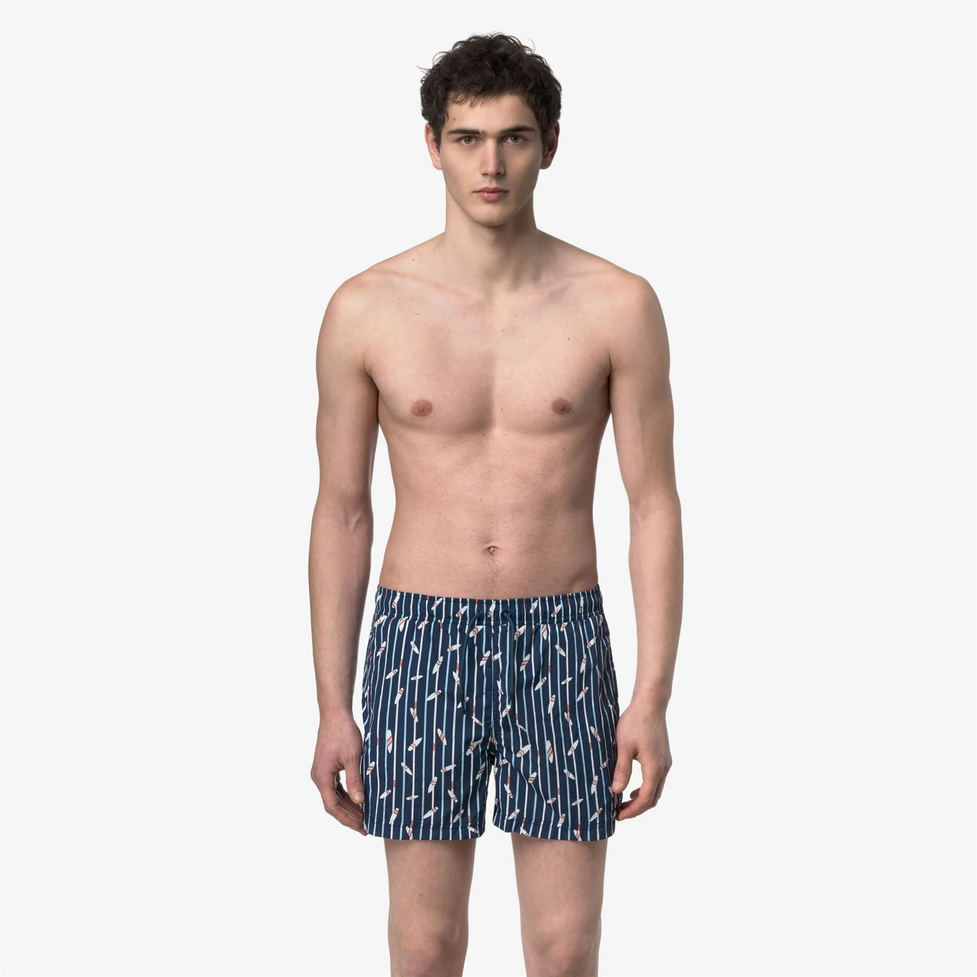 HAZEL GRAPHIC BEACH - Bathing Suits - Swimming Trunks - Man - GRAPHIC SURF AND STRIPES - Image 3