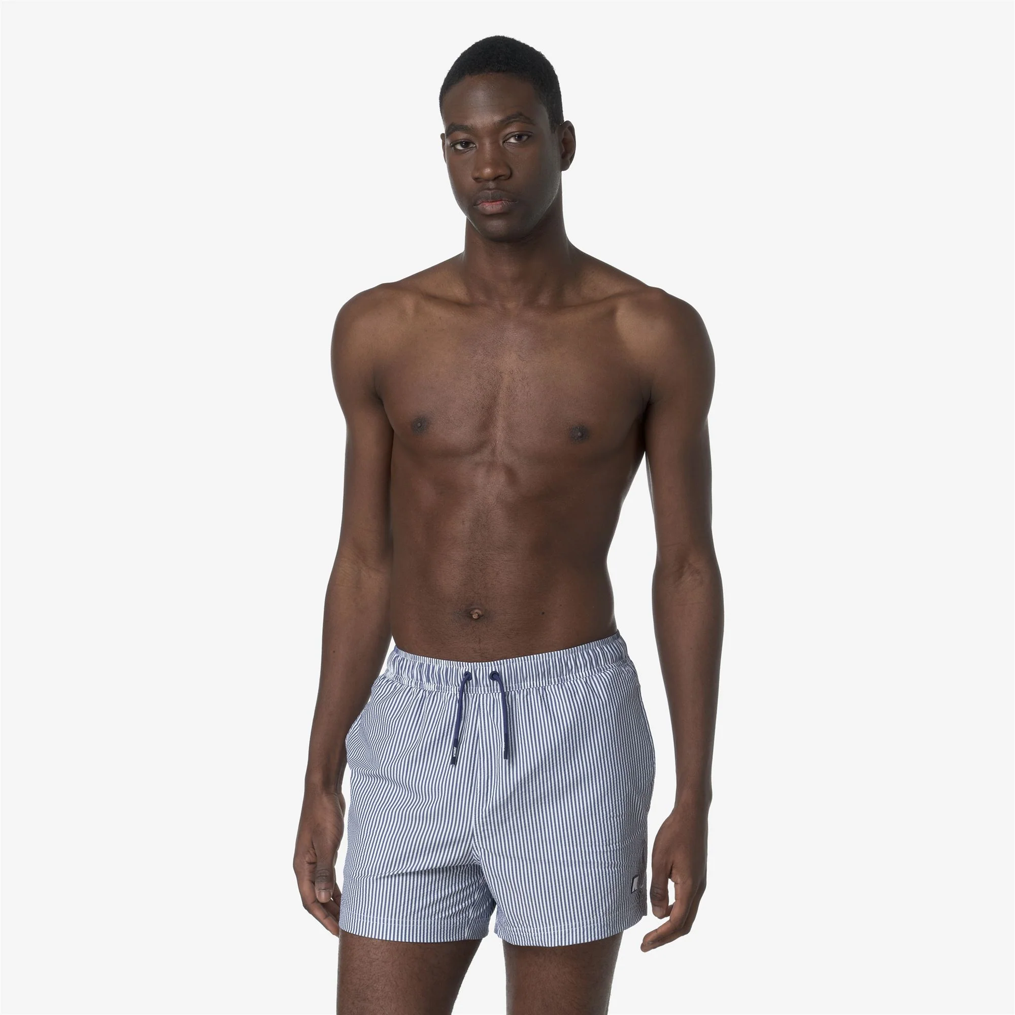 HAZEL MID STRIPES BEACH - Bathing Suits - Swimming Trunks - Man - WHITE-BLUE DEEP COBALT - Image 3