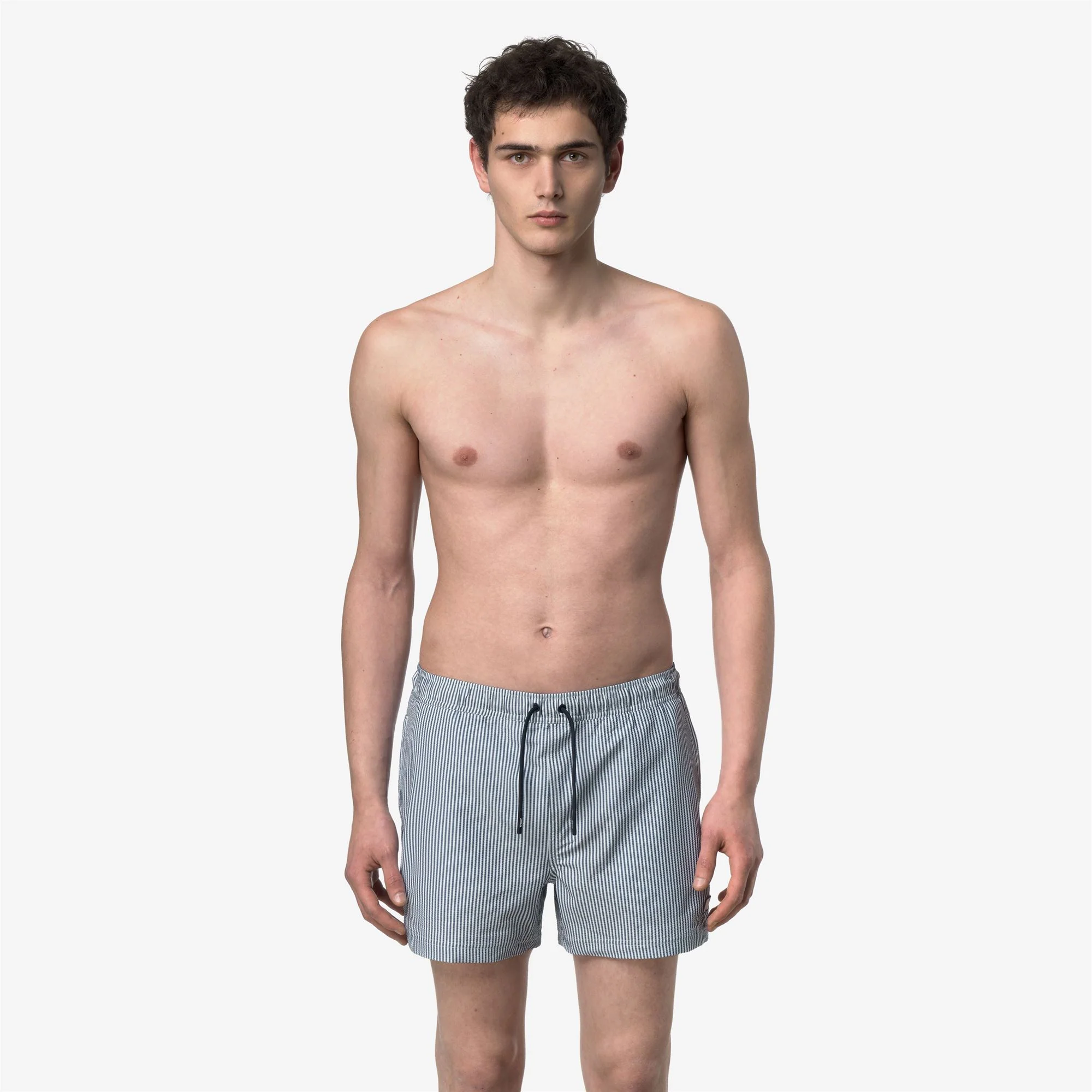 HAZEL MID STRIPES BEACH - Bathing Suits - Swimming Trunks - Man - WHITE-BLUE DEPTH - Image 3