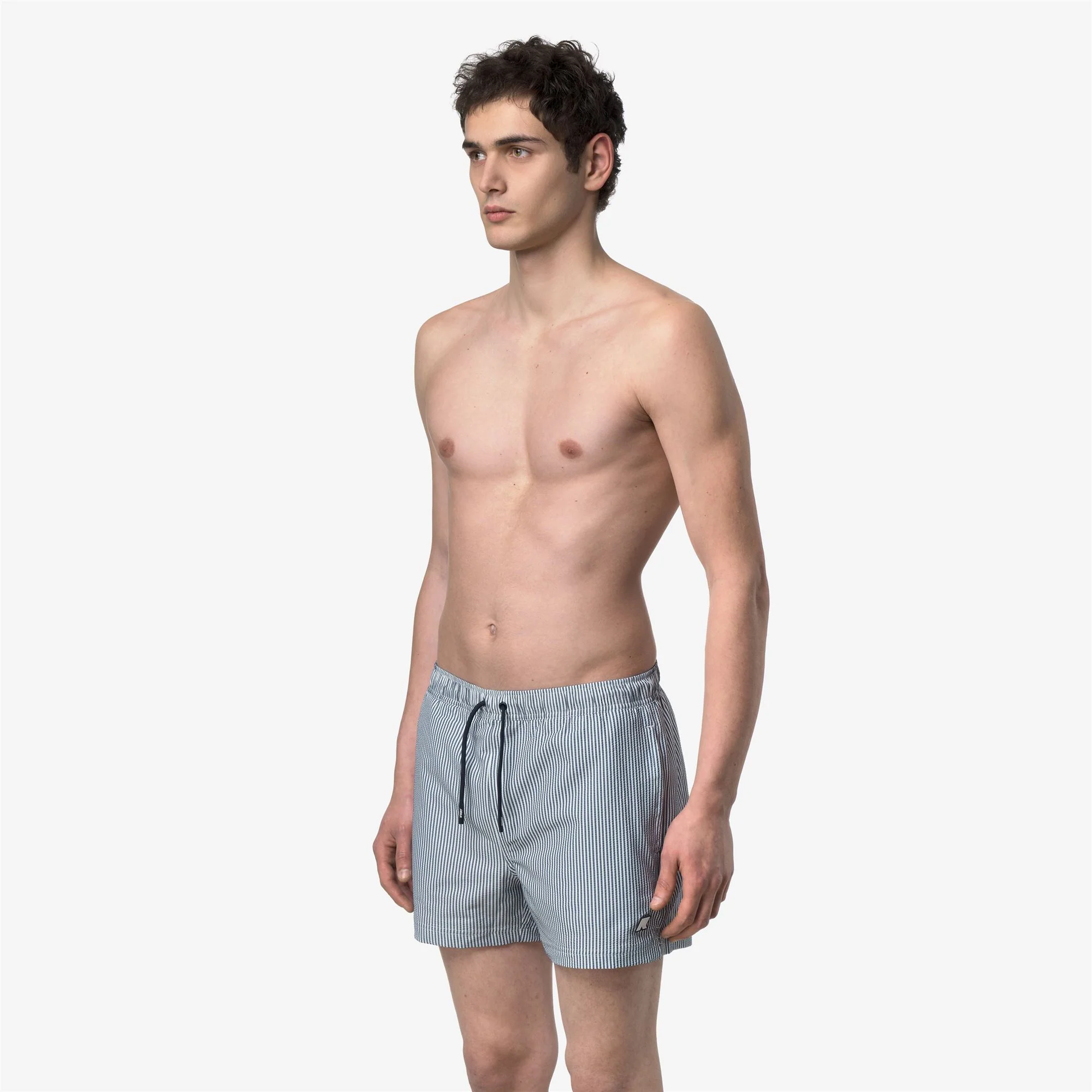 HAZEL MID STRIPES BEACH - Bathing Suits - Swimming Trunks - Man - WHITE-BLUE DEPTH - Image 4