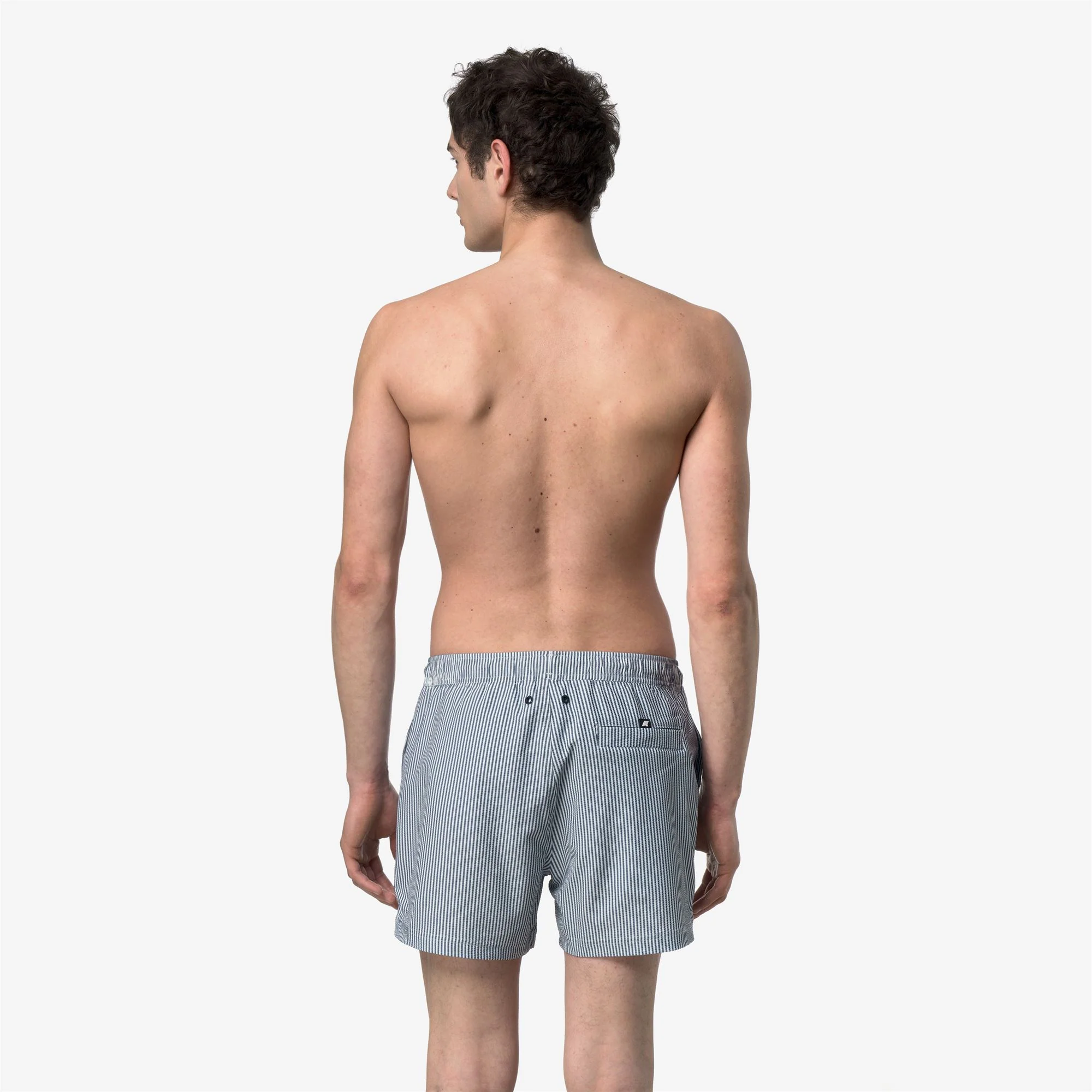 HAZEL MID STRIPES BEACH - Bathing Suits - Swimming Trunks - Man - WHITE-BLUE DEPTH - Image 5