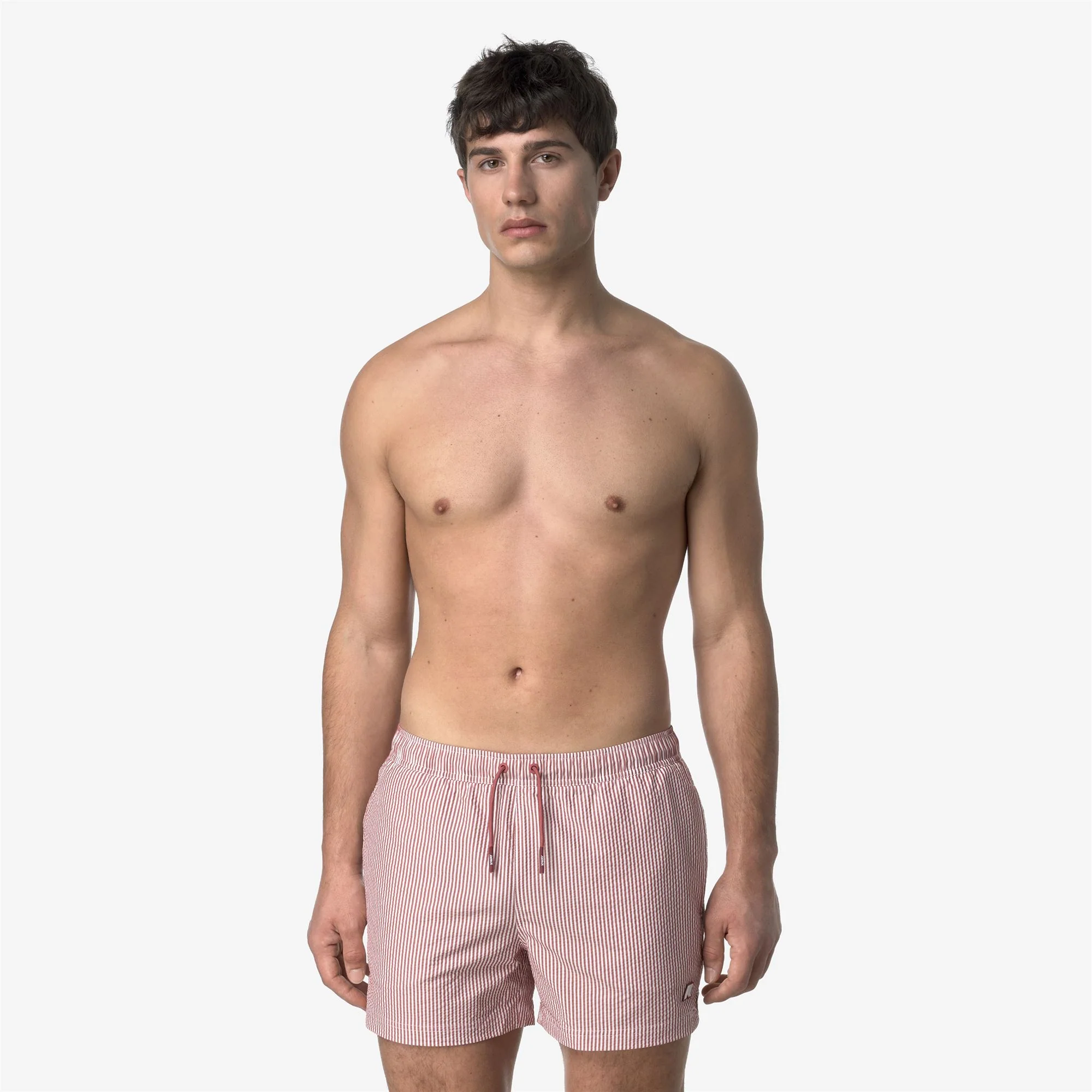 HAZEL MID STRIPES BEACH - Bathing Suits - Swimming Trunks - Man - WHITE-RED BROWNISH - Image 3