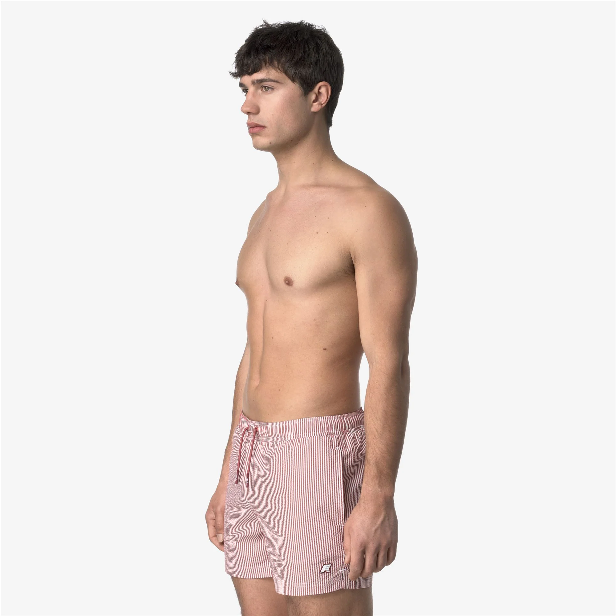 HAZEL MID STRIPES BEACH - Bathing Suits - Swimming Trunks - Man - WHITE-RED BROWNISH - Image 4