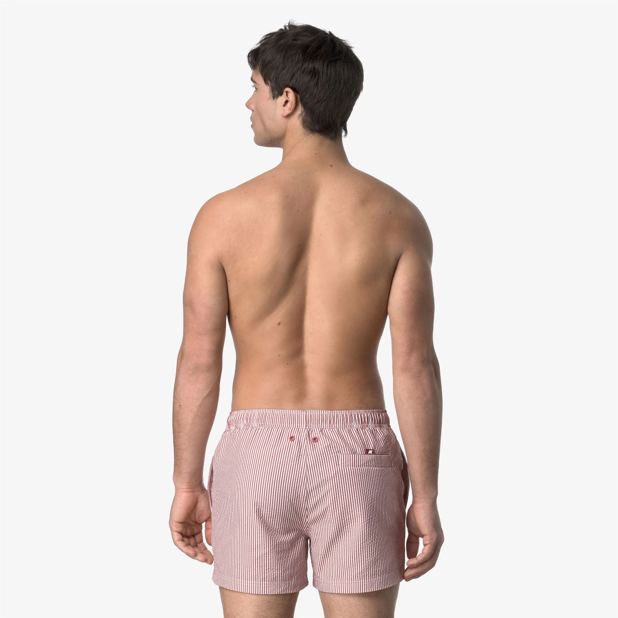HAZEL MID STRIPES BEACH - Bathing Suits - Swimming Trunks - Man - WHITE-RED BROWNISH - Image 5
