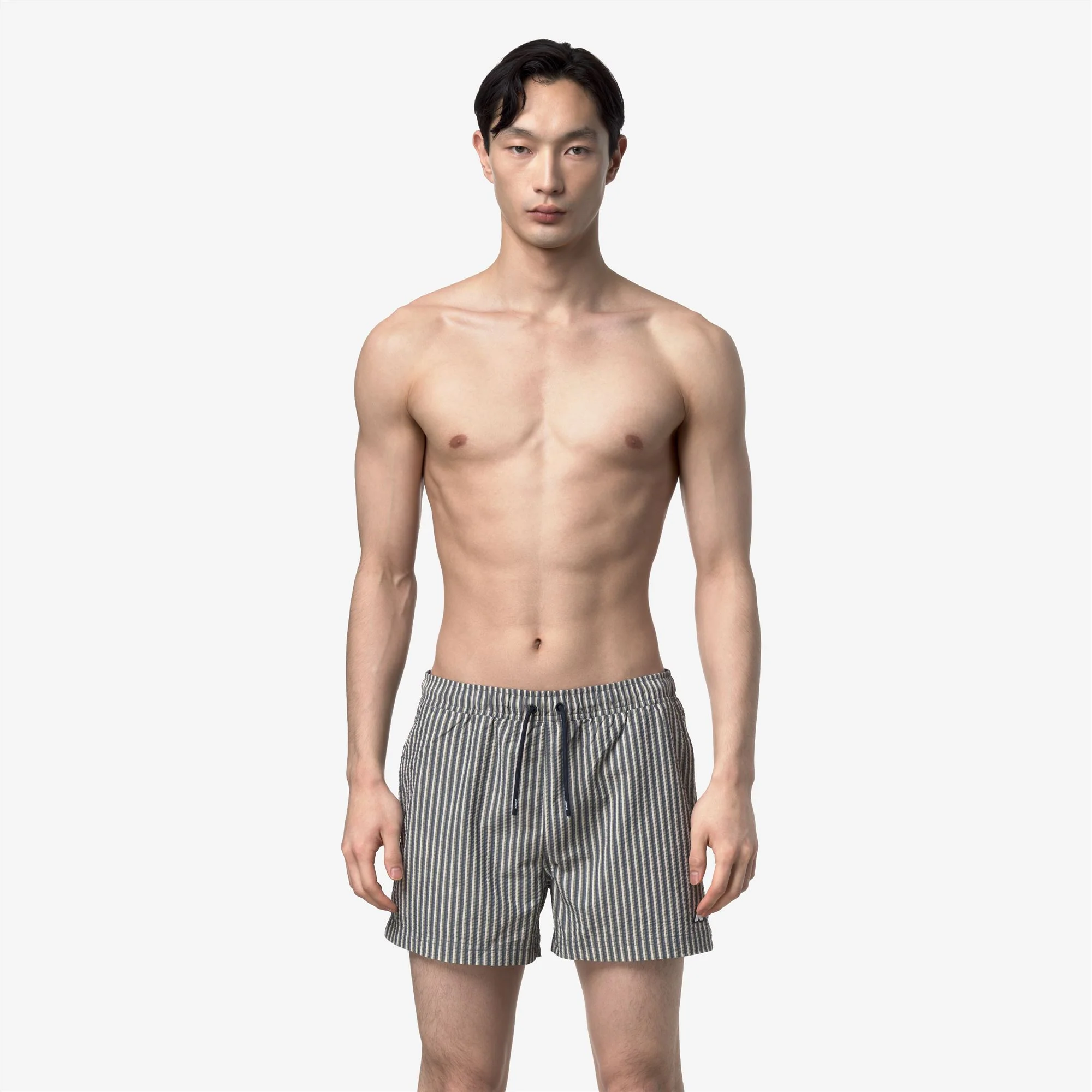 HAZEL MULTISTRIPES BEACH - Bathing Suits - Swimming Trunks - Man - GREEN LICHEN-BEIGE LT-BLUE INSIGNIA-BLUE DEPTH - Image 3