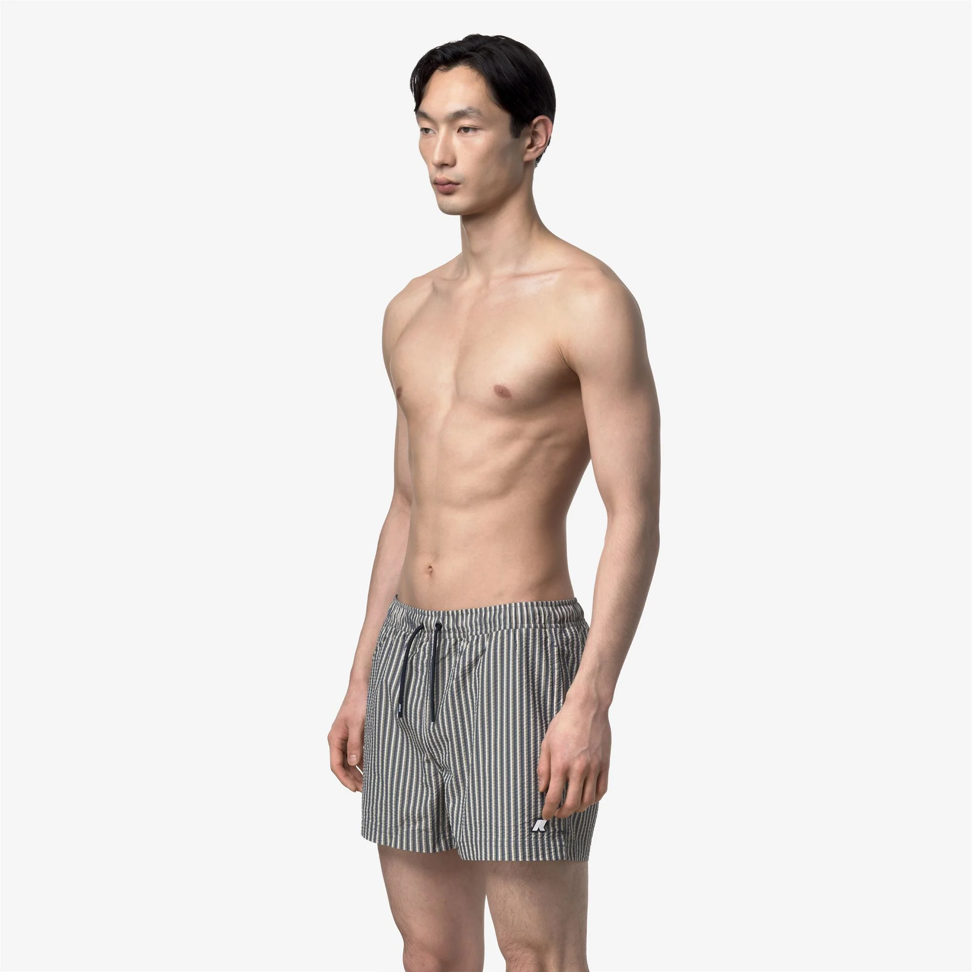 HAZEL MULTISTRIPES BEACH - Bathing Suits - Swimming Trunks - Man - GREEN LICHEN-BEIGE LT-BLUE INSIGNIA-BLUE DEPTH - Image 4