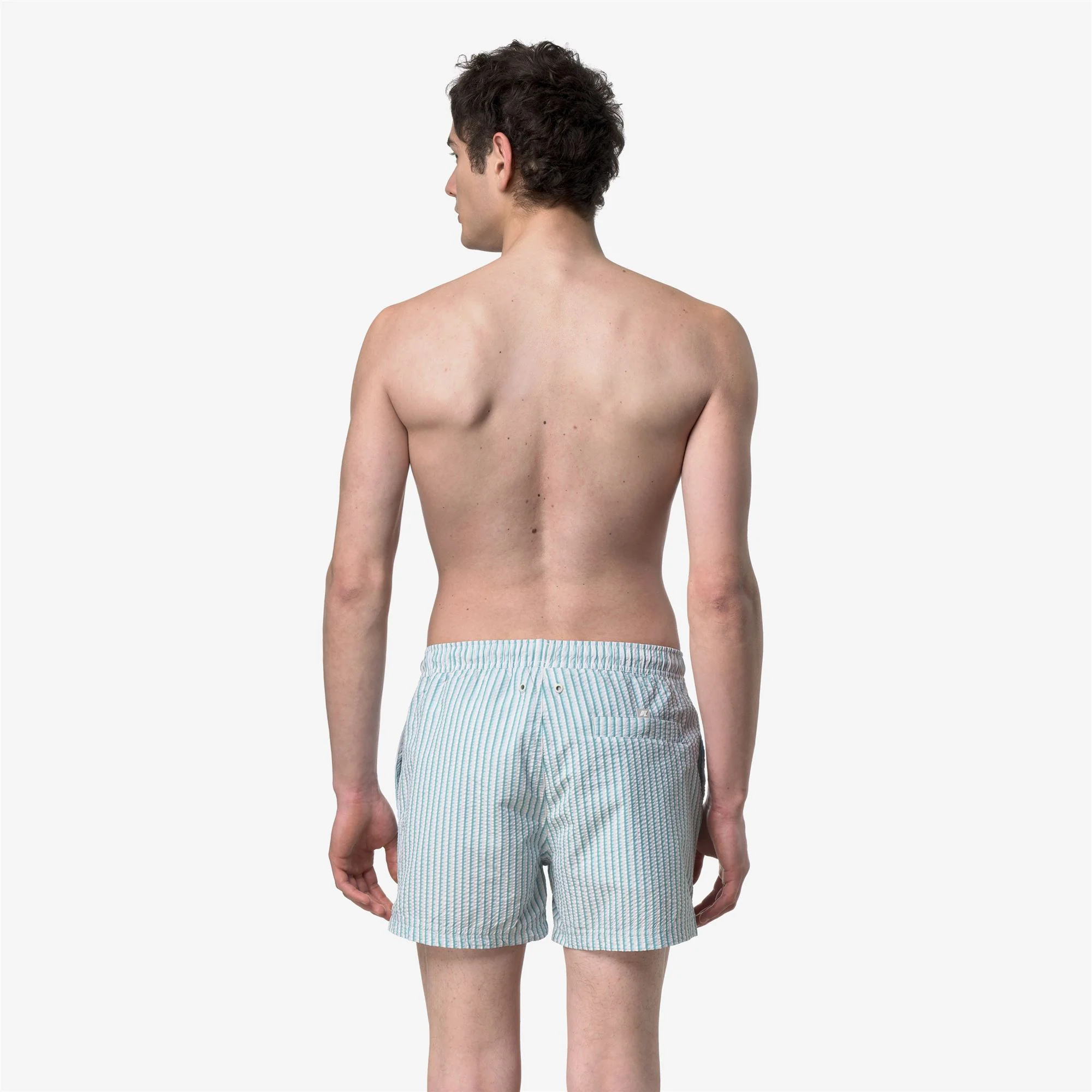 HAZEL MULTISTRIPES BEACH - Bathing Suits - Swimming Trunks - Man - WHITE-BEIGE-LTBLUE-GREEN - Image 5