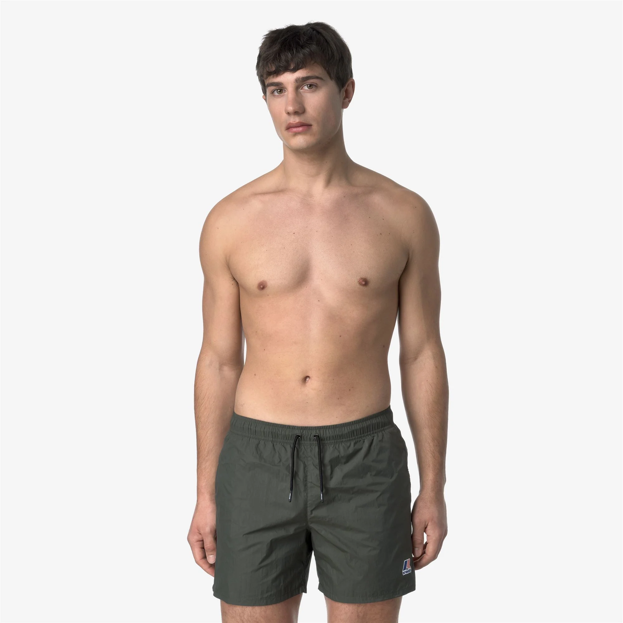 LE VRAI OLIVIER - Bathing Suits - Swimming Trunks - Man - GREEN BLACKISH - Image 4