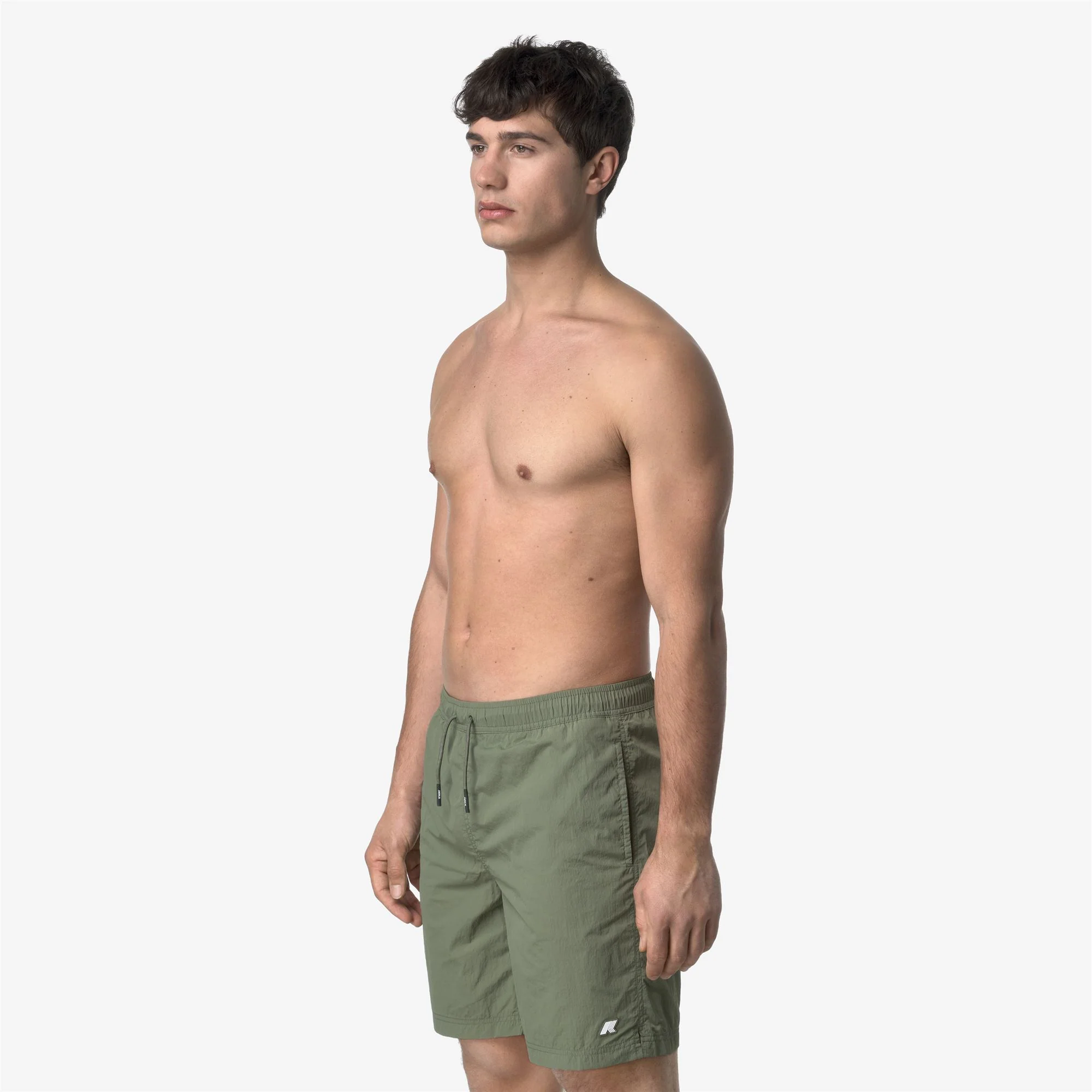 LENON BEACH - Bathing Suits - Swimming Trunks - Man - GREEN LICHEN - Image 4