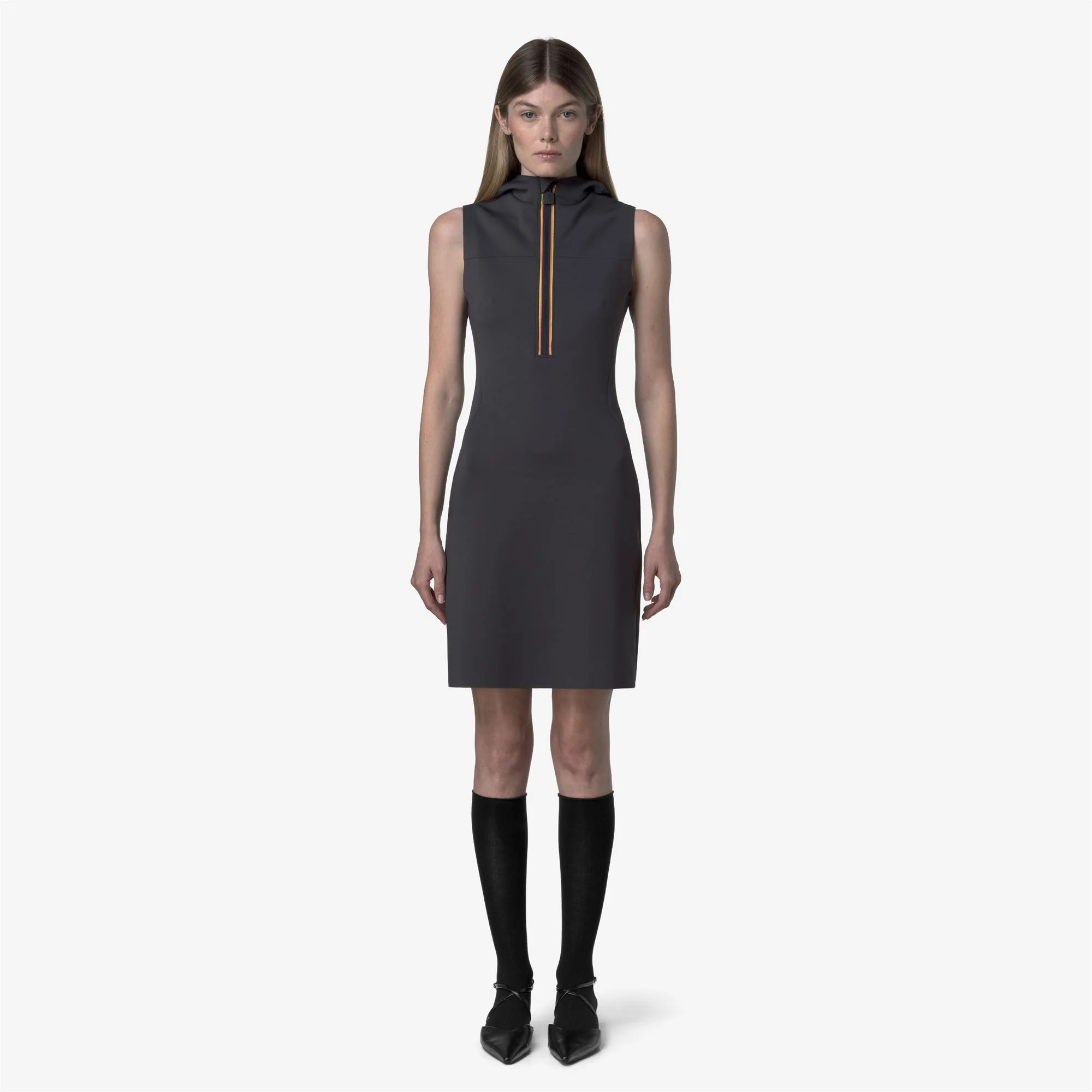 HOODRESS SCUBA - Dresses - Short - Woman - BLUE NIGHT - Image 3