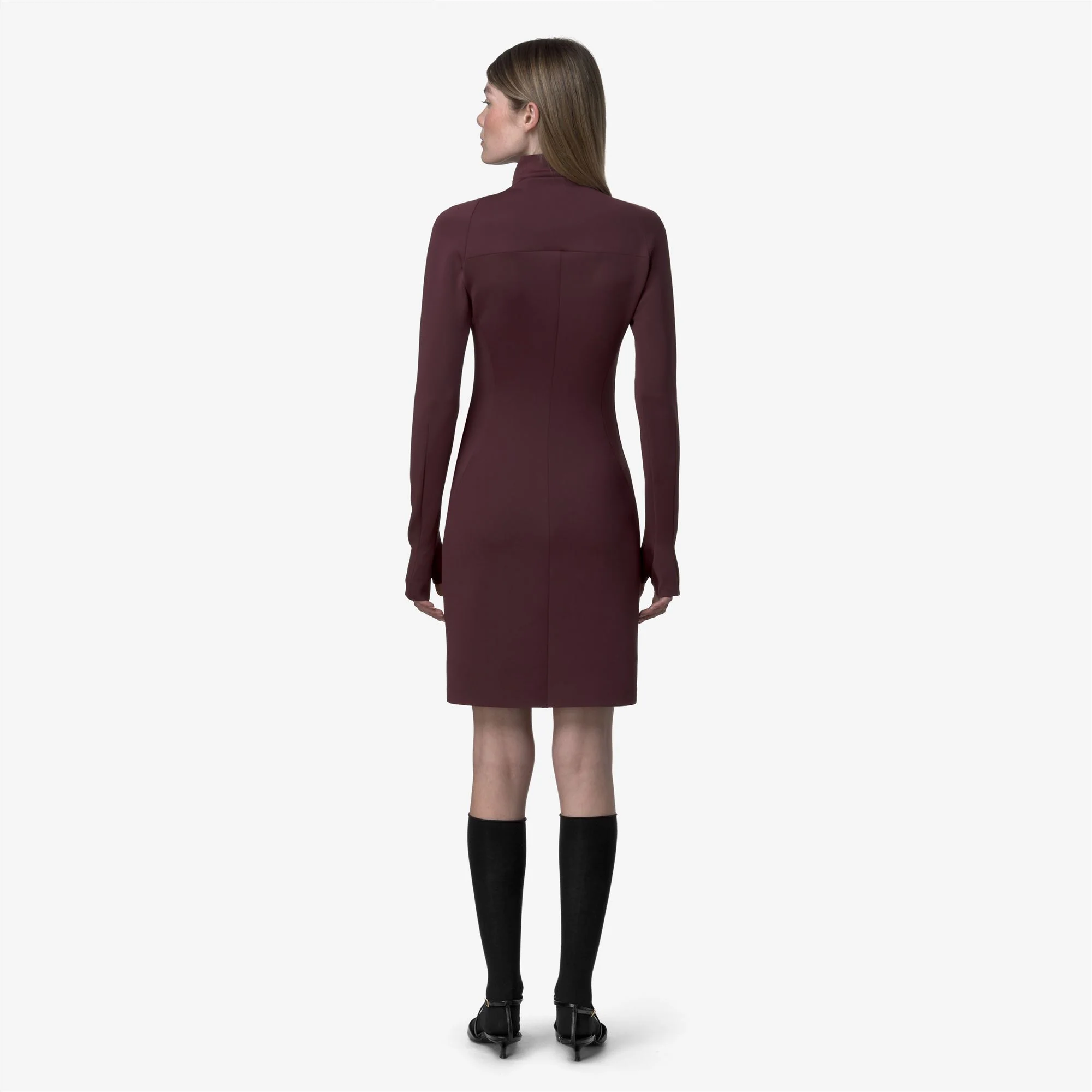MINID SCUBA - Dresses - Short - Woman - RED DK AMARANTO - Image 5