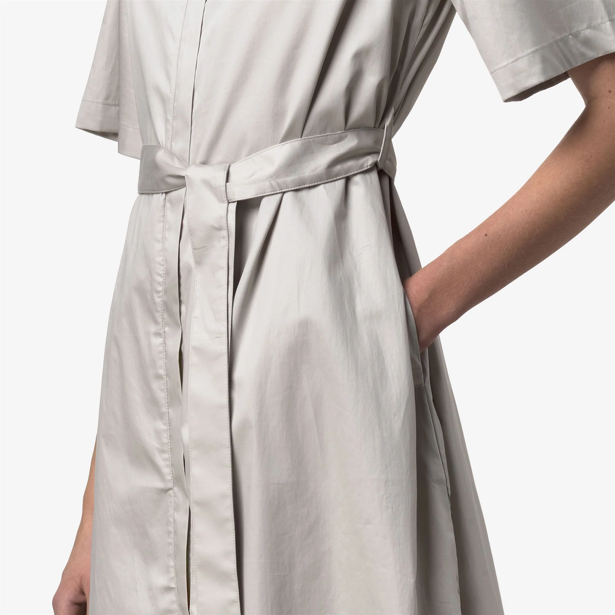 NOUAILLE SHINY COTTON - Dresses - Short - Woman - BEIGE LT - Image 2