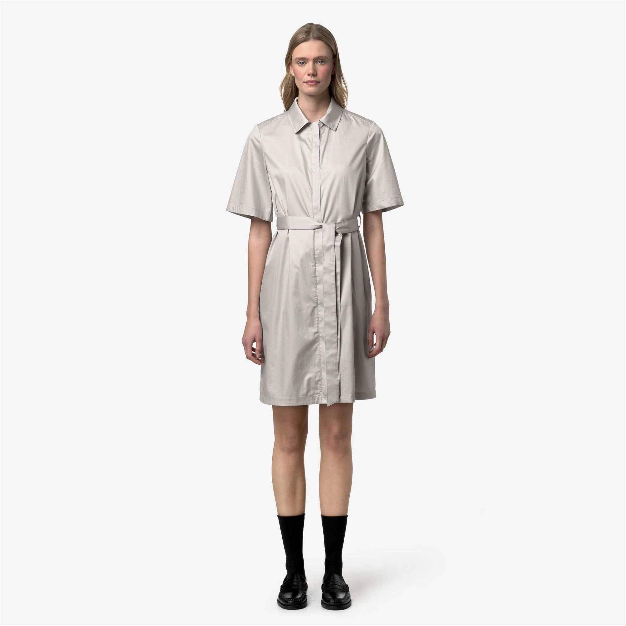 NOUAILLE SHINY COTTON - Dresses - Short - Woman - BEIGE LT - Image 3