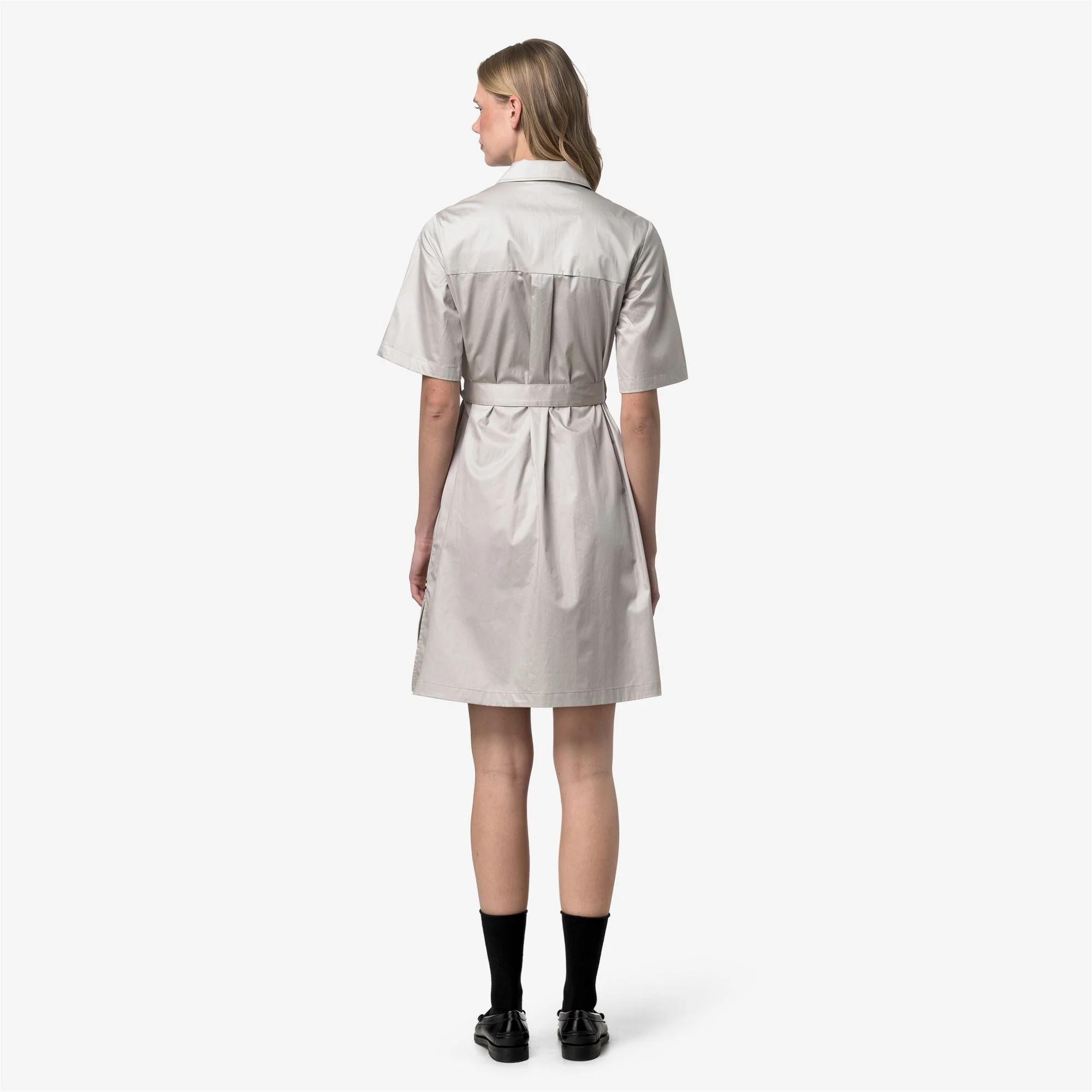 NOUAILLE SHINY COTTON - Dresses - Short - Woman - BEIGE LT - Image 5