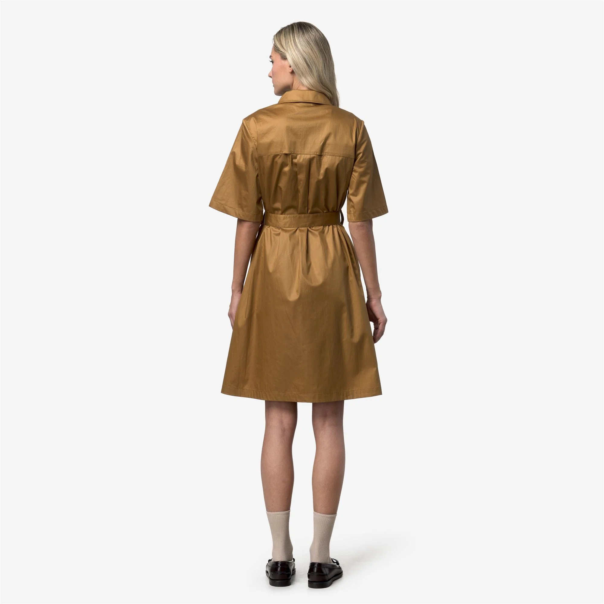 NOUAILLE SHINY COTTON - Dresses - Short - Woman - BROWN BISTRE - Image 5