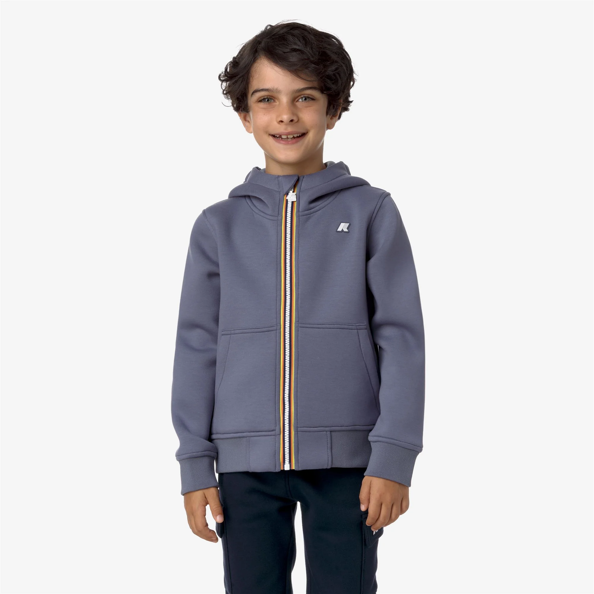 P. BERENGER SPACER - Fleece - Jacket - Boy - GREY BLUE AVIO - Image 3