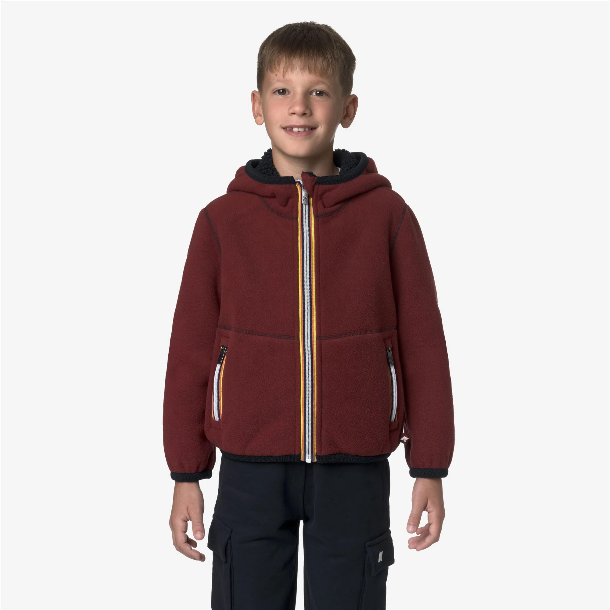 P. JACK SHERPA POLAR REVERSIBLE - Fleece - Hoodie Full Zip - Boy - BLUE DEPTH-RED SYRAH - Image 3