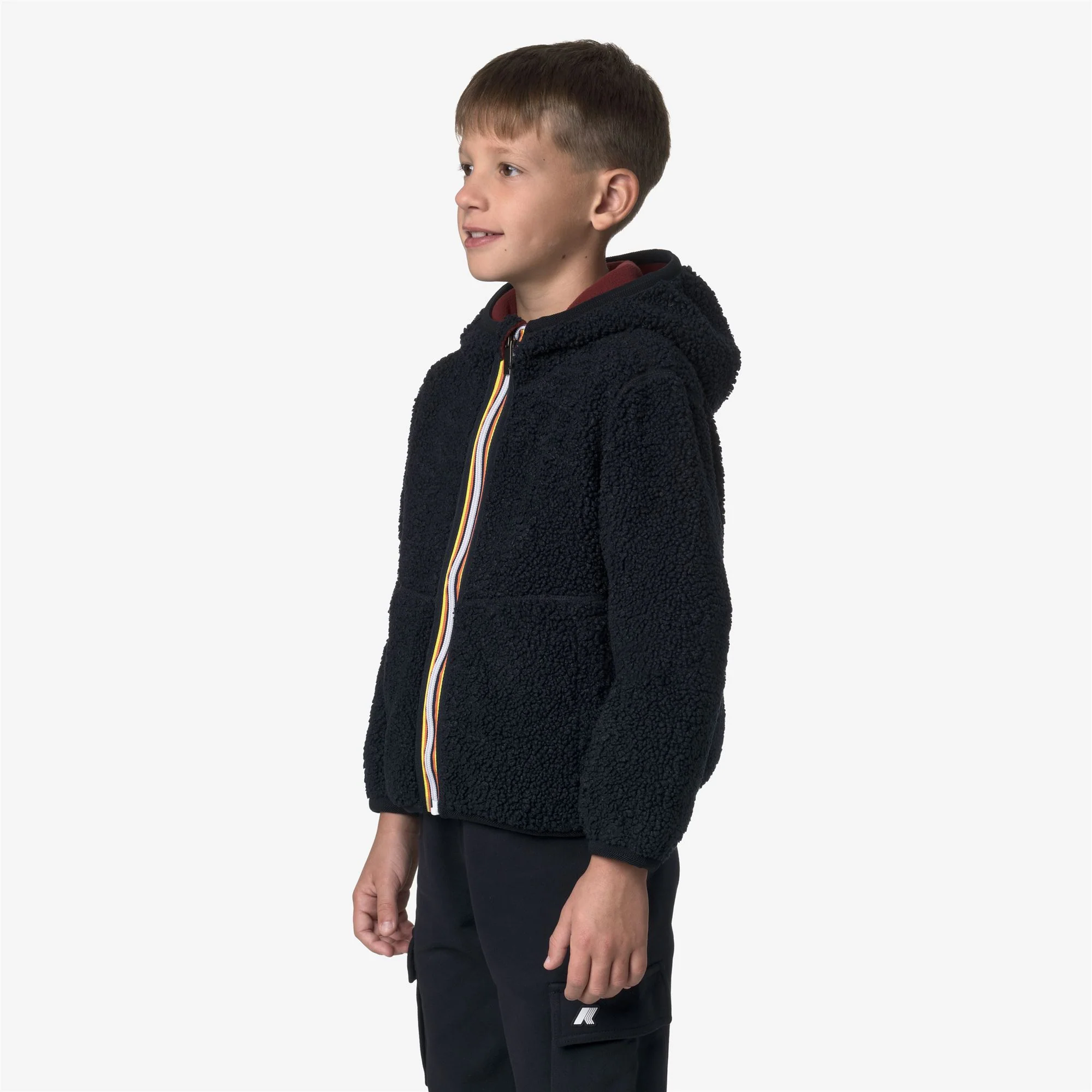 P. JACK SHERPA POLAR REVERSIBLE - Fleece - Hoodie Full Zip - Boy - BLUE DEPTH-RED SYRAH - Image 5