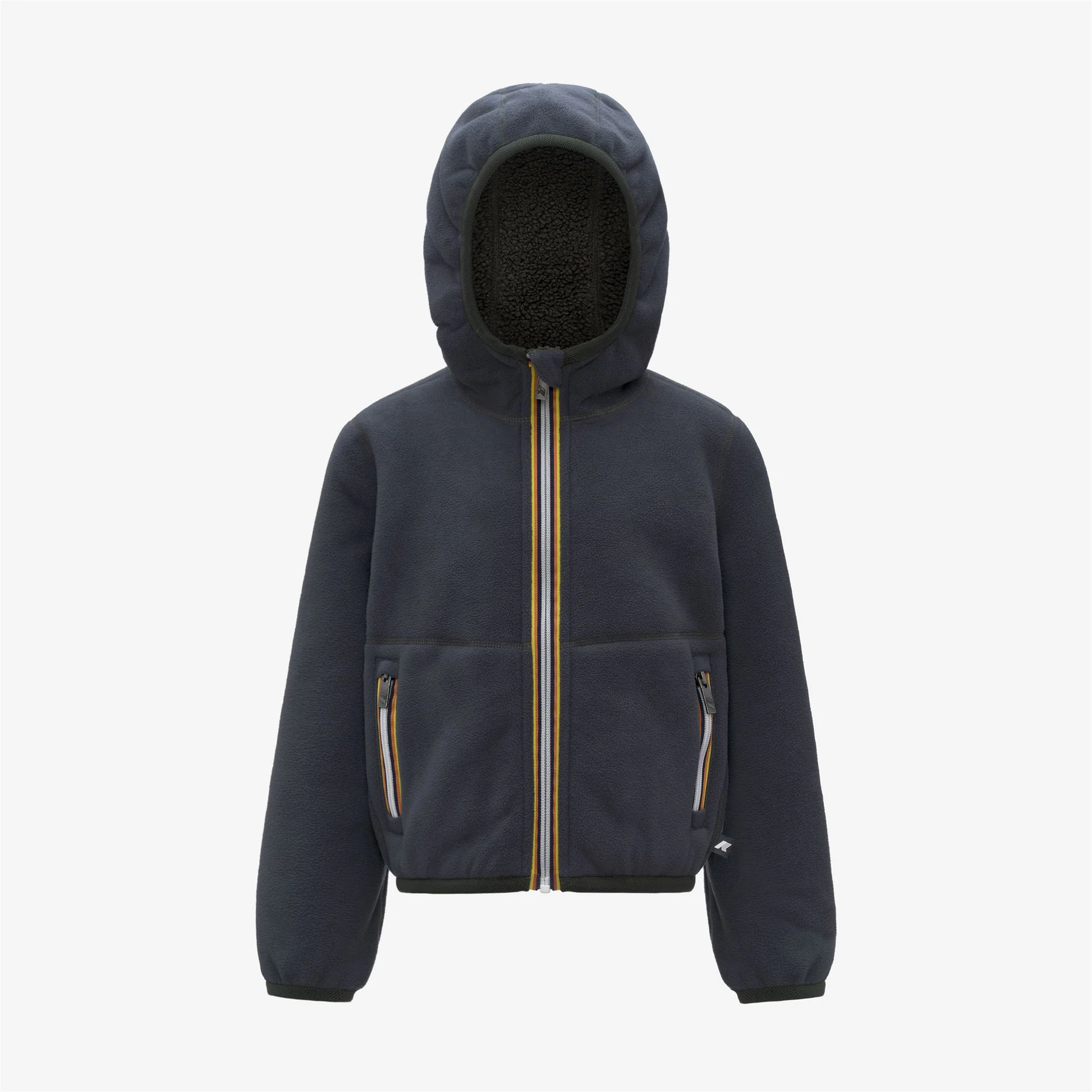 P. JACK SHERPA POLAR REVERSIBLE - Fleece - Hoodie Full Zip - Boy - GREEN BLACKISH-BLUE AIRFORCE - Image 2