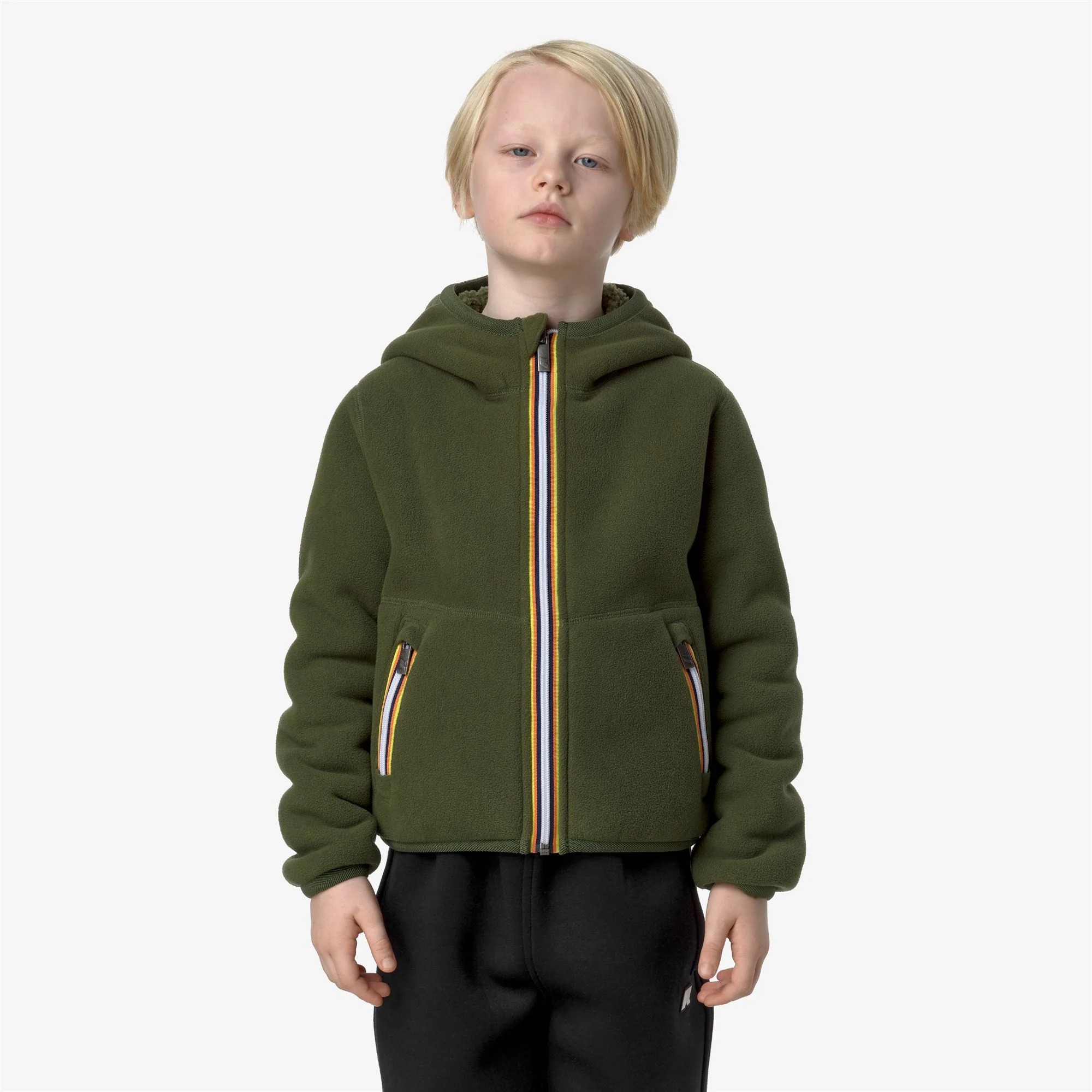 P. JACK SHERPA POLAR REVERSIBLE - Fleece - Jacket - Boy - GREEN C-GREEN C - Image 4