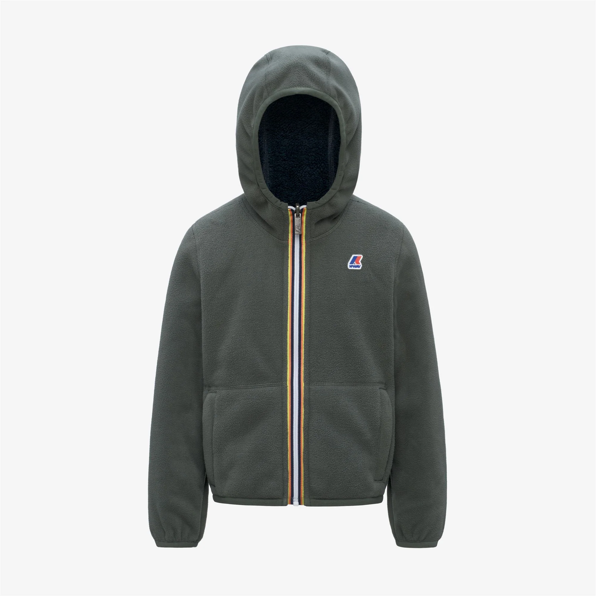 P. JACQUES POLAR REVERSIBLE - Fleece - Jacket - Boy - GREEN BLACKISH-BLUE DEPTH - Image 2