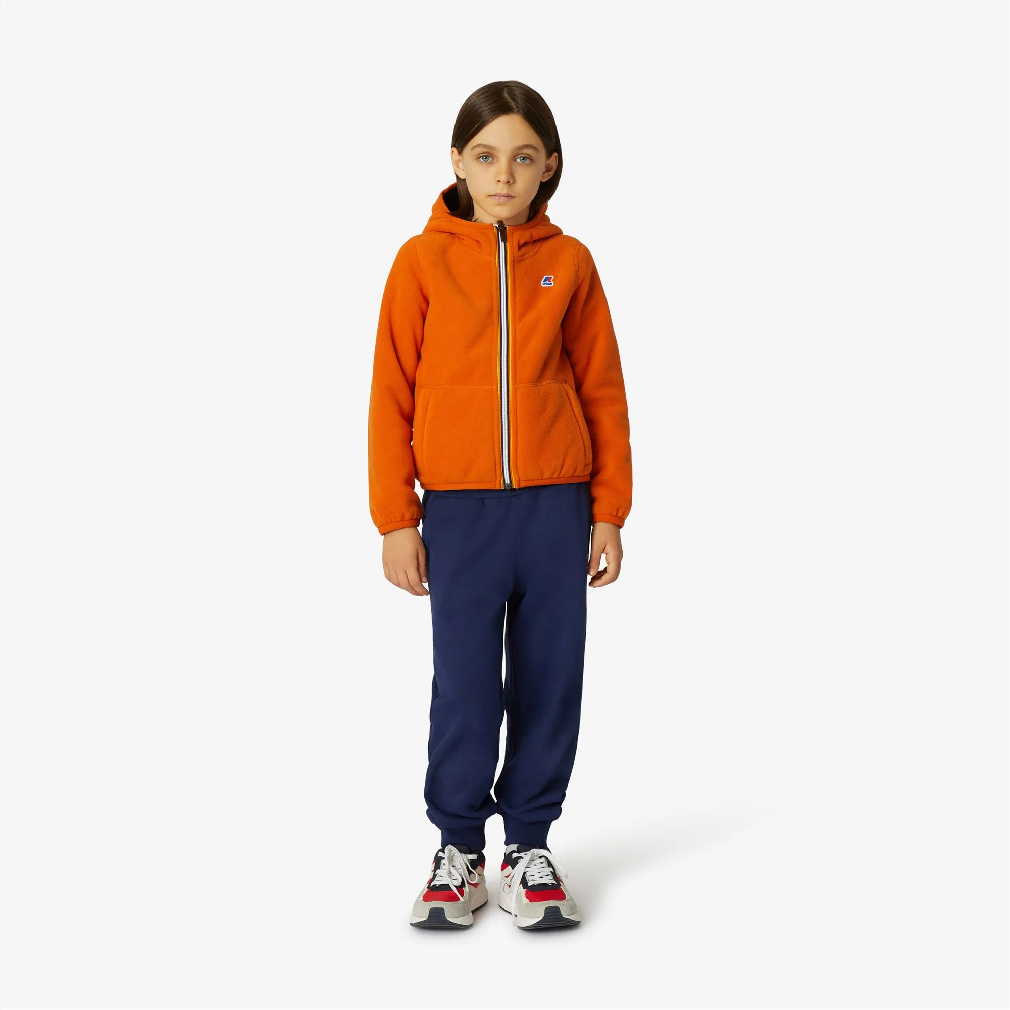 P. JACQUES POLAR REVERSIBLE - Fleece - Jacket - Boy - ORANGE RUST-GREEN BLACKISH - Image 4