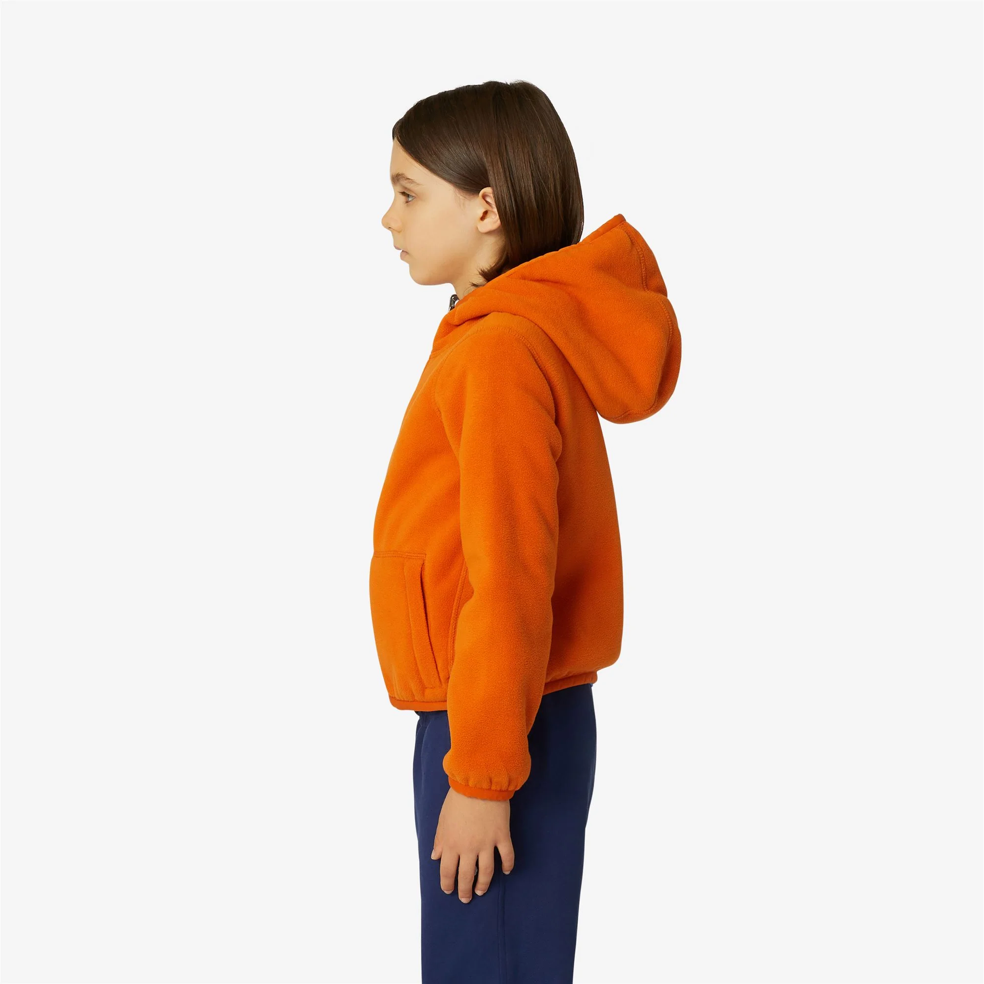 P. JACQUES POLAR REVERSIBLE - Fleece - Jacket - Boy - ORANGE RUST-GREEN BLACKISH - Image 5