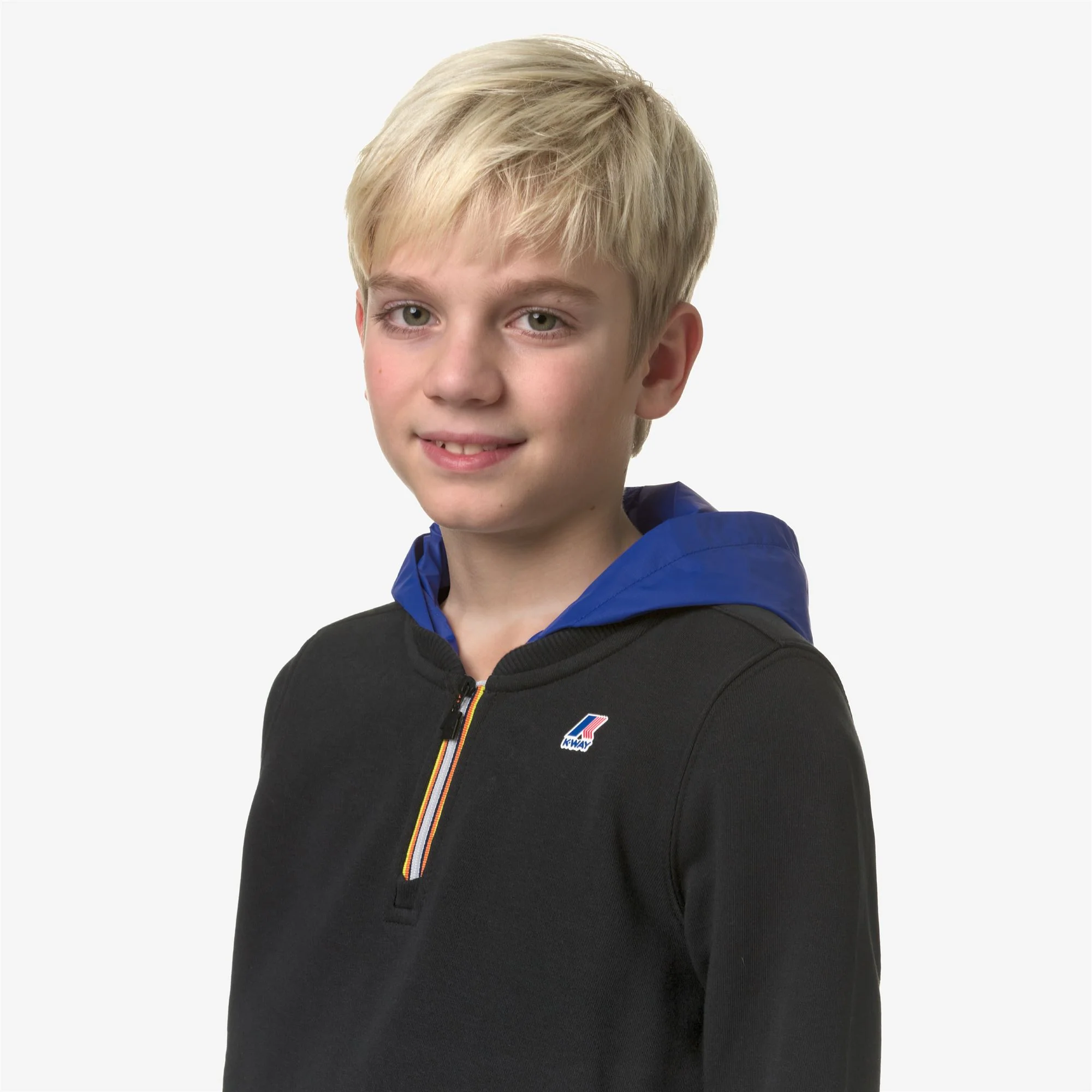 P. LE VRAI DONAT NYLON PC - Fleece - Jumper - Boy - BLACK PURE-BLUE ROYAL MARINE - Image 2